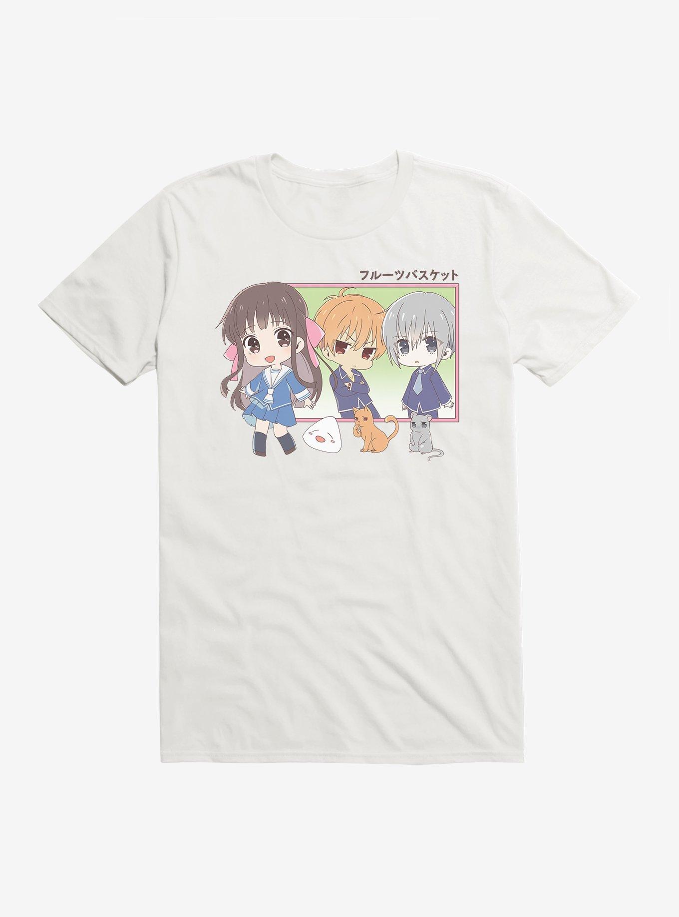 Fruits Baskets Chibi T-Shirt, WHITE, hi-res