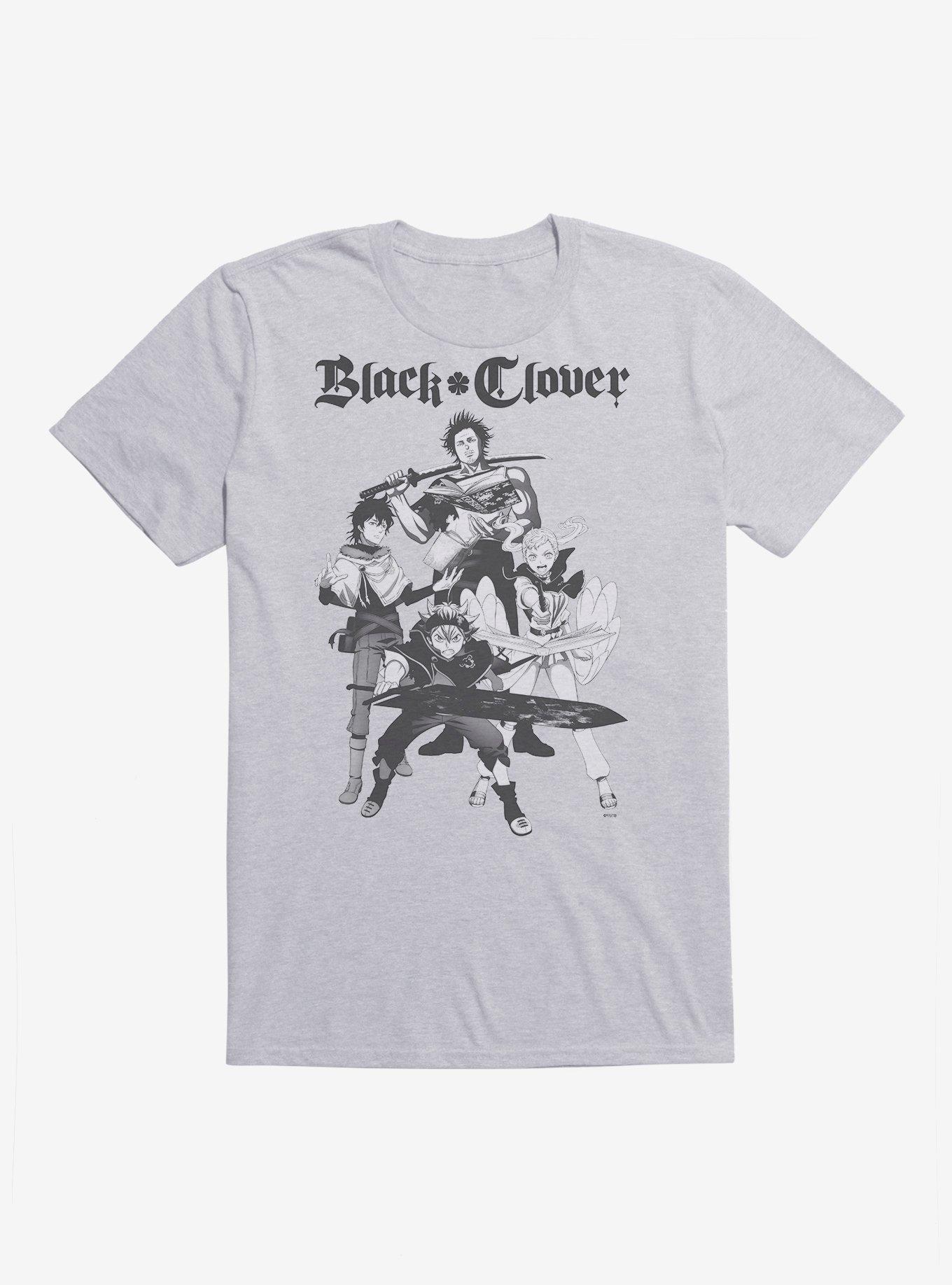 Black Clover Group T-Shirt, HEATHER GREY, hi-res