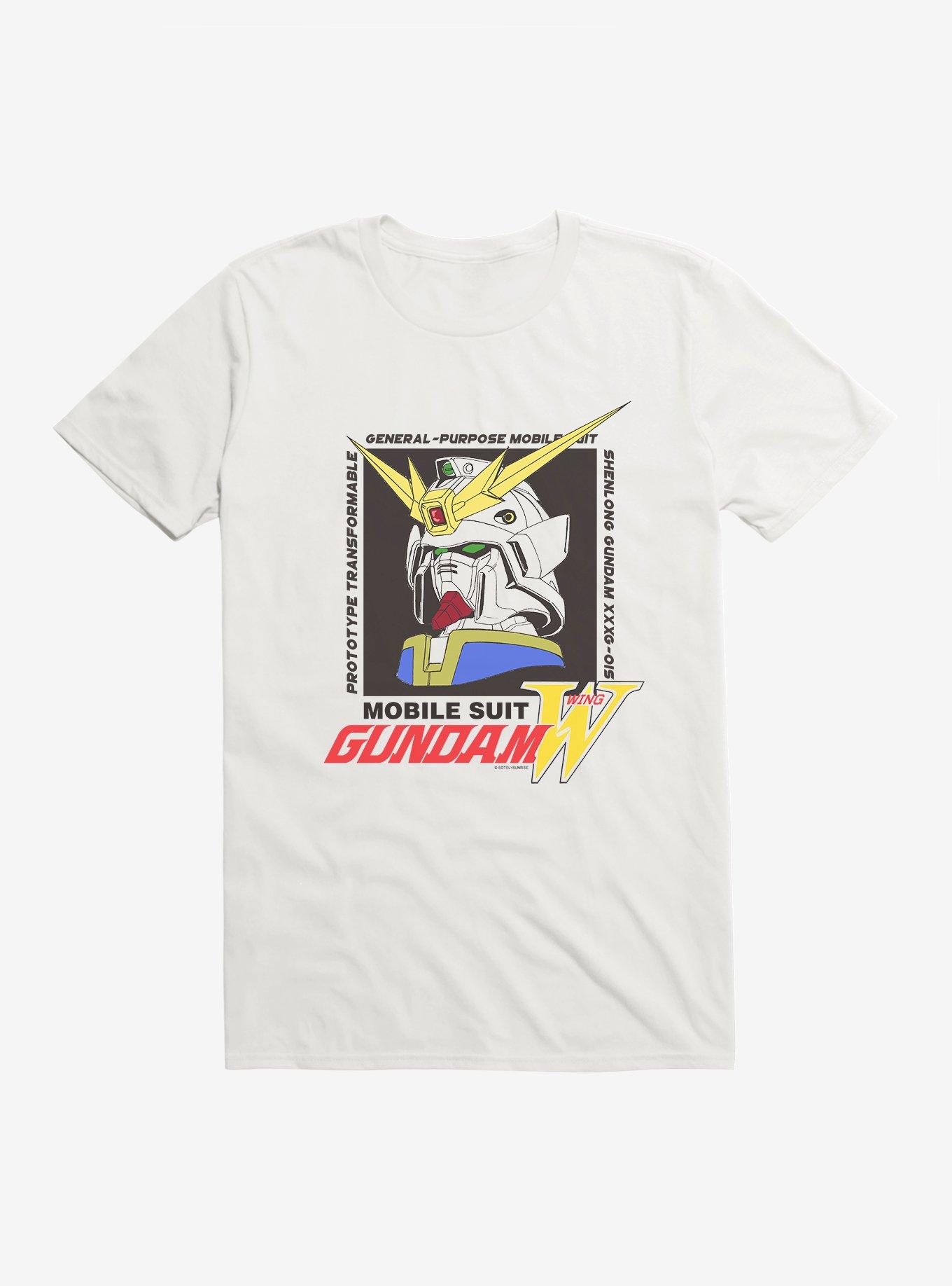 Mobile Suit Gundam Wing Graphic Crew T-Shirt, WHITE, hi-res