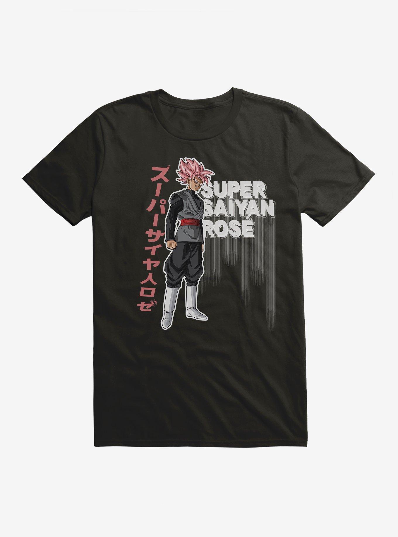 Dragon Ball Super Goku Black Super Saiyan Rose T-Shirt, BLACK, hi-res