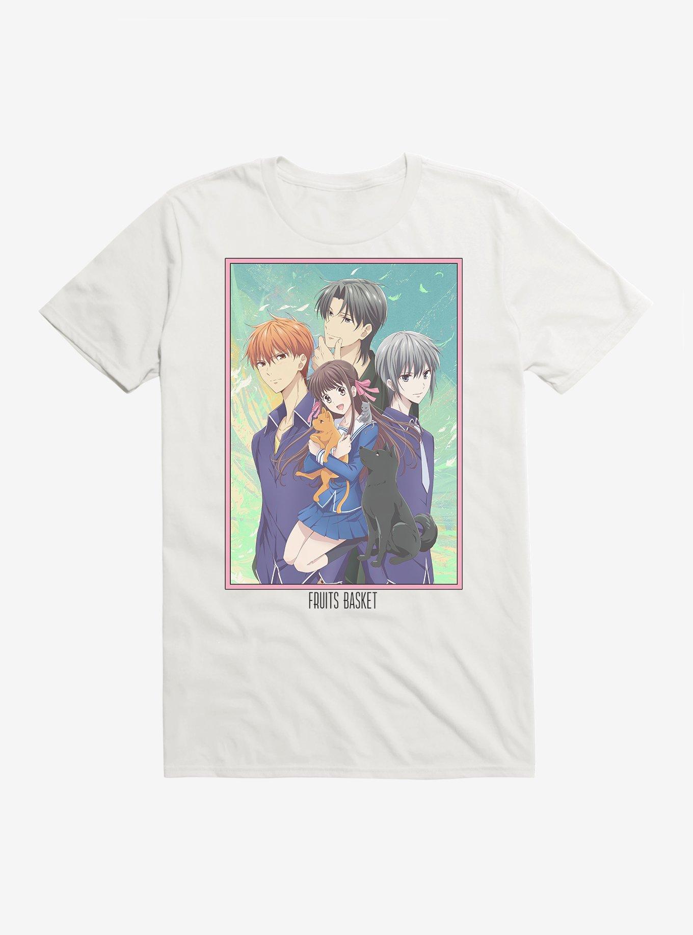 Fruits Basket Group Style T-Shirt, WHITE, hi-res