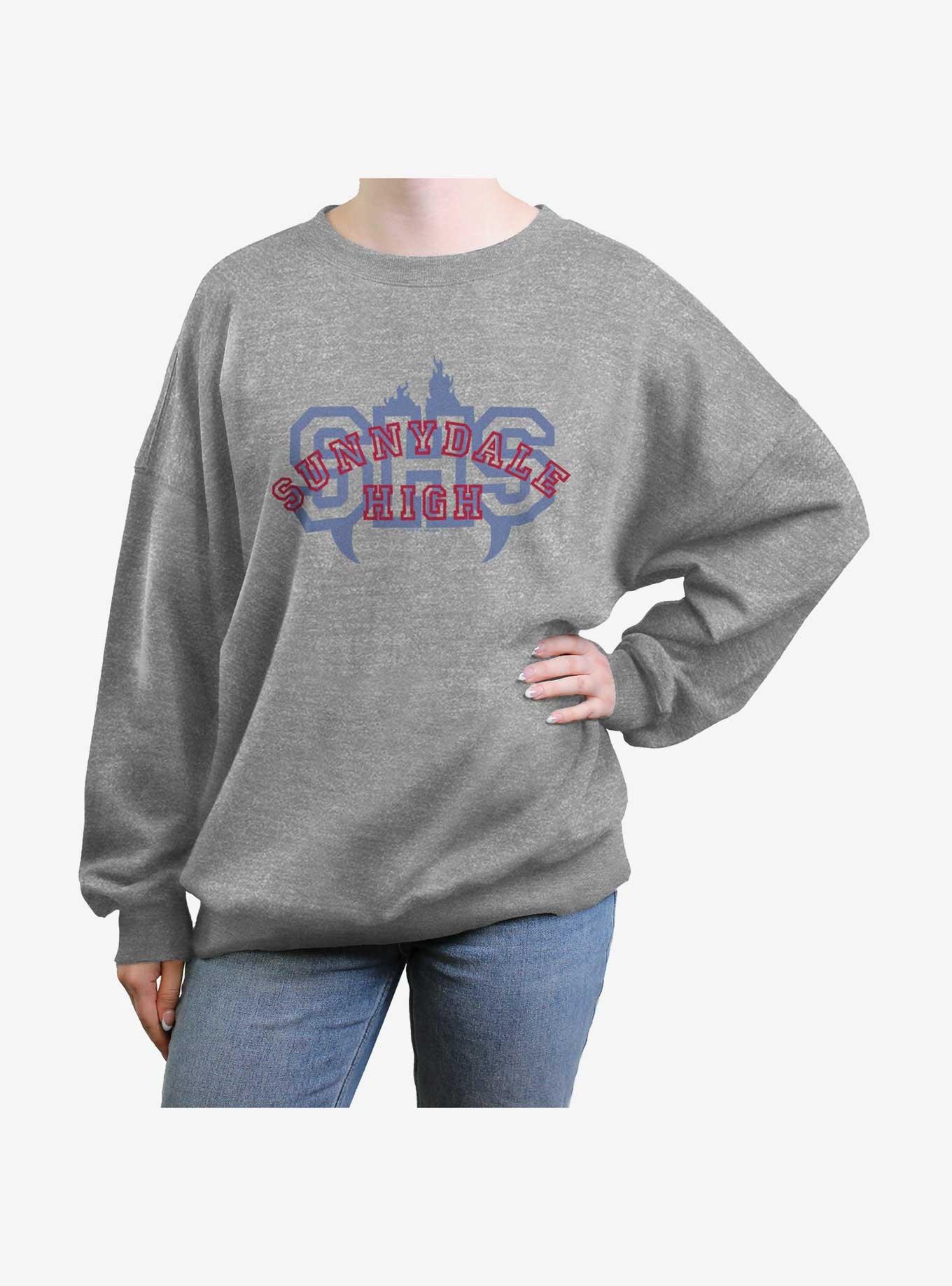 Buffy The Vampire Slayer SHS Girls Oversized Sweatshirt, HEATHER GR, hi-res