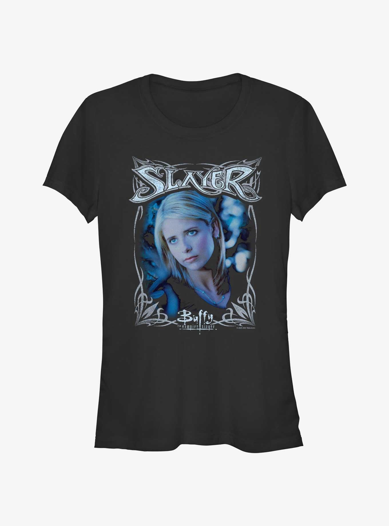 Buffy The Vampire Slayer Buffy Frame Rock Girls T-Shirt, BLACK, hi-res