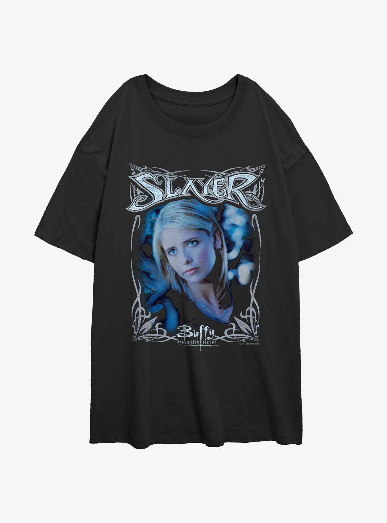 Buffy The Vampire Slayer Buffy Frame Rock Girls Oversized T-Shirt