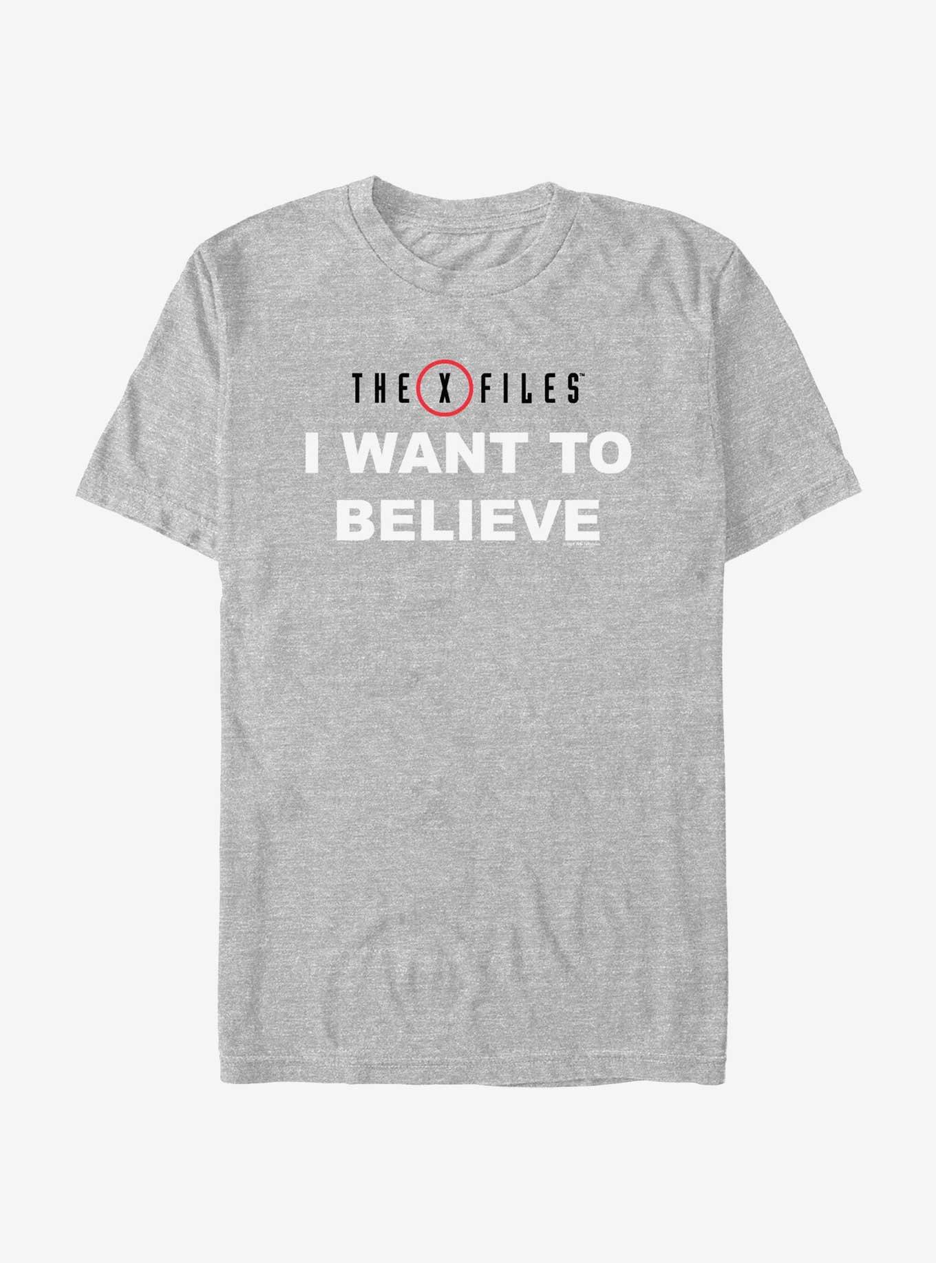 The X-Files I Want To Believe T-Shirt, ATH HTR, hi-res