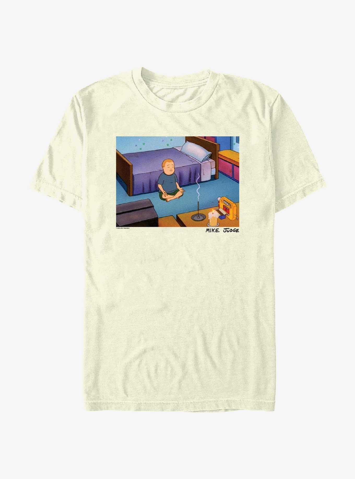 King of the Hill Bobby Meditating T-Shirt - BEIGETAN | Hot Topic