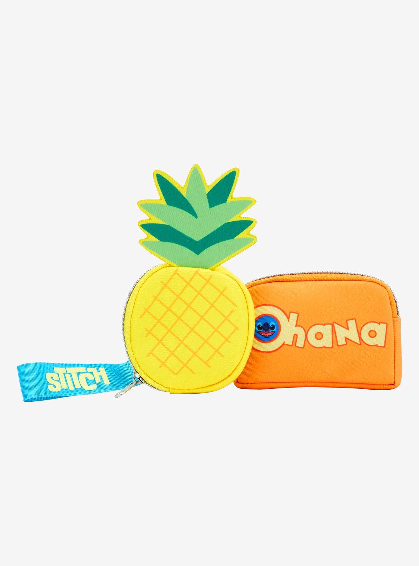Disney Stitch Pineapple Kids Bag - Yellow and Blue Loungefly Disney Lilo & Stitch Pineapple Mini Backpack | Hot  main image 4