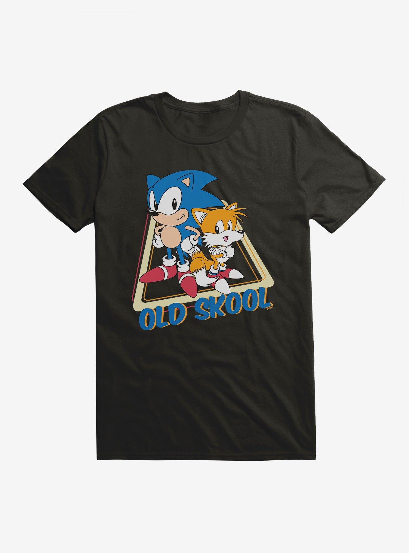 Sonic The Hedgehog Sonic And Tails Old Skool T-Shirt, BLACK, hi-res