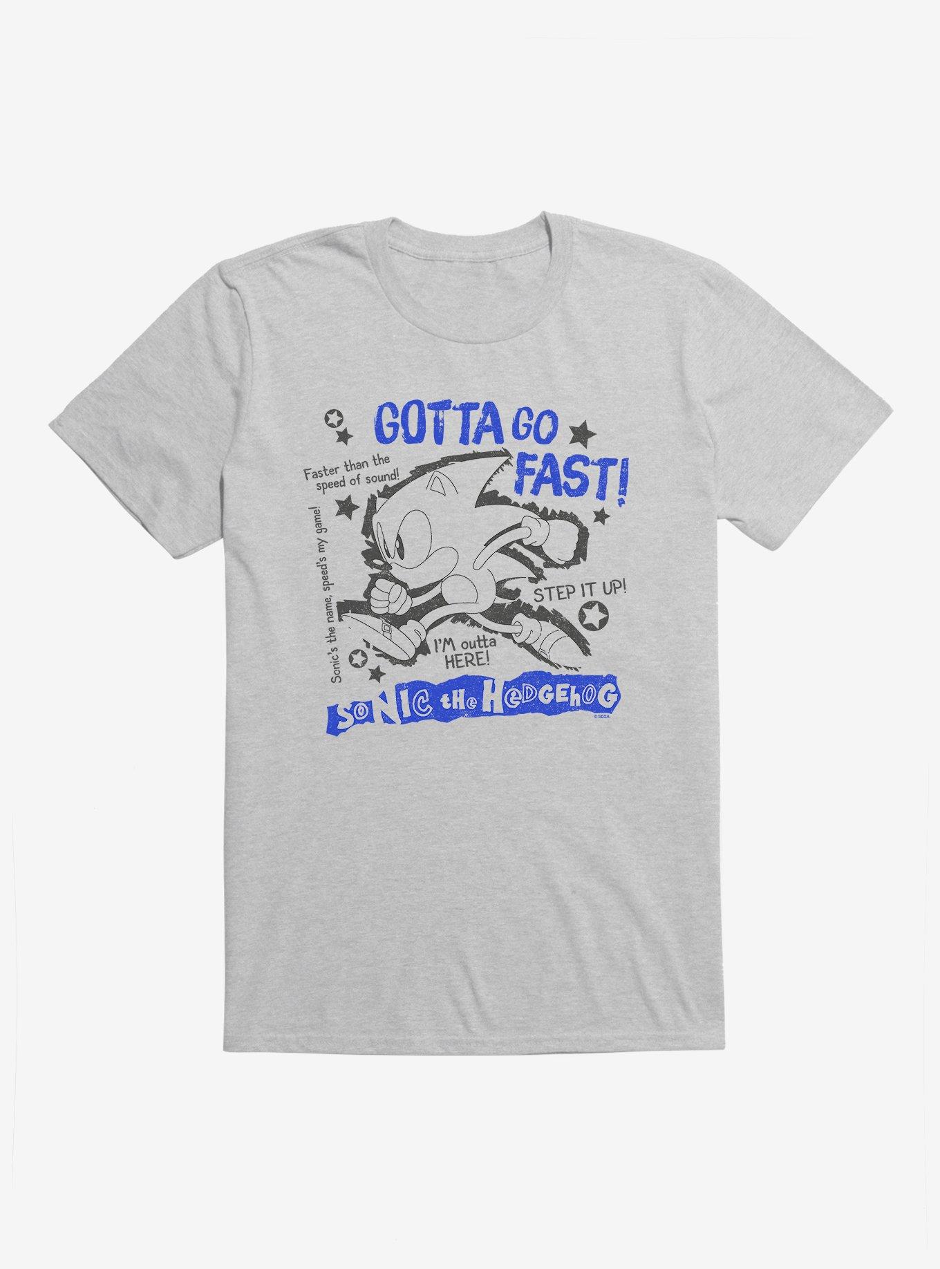 Sonic The Hedgehog Sonic Go Fast Silhouette T-Shirt