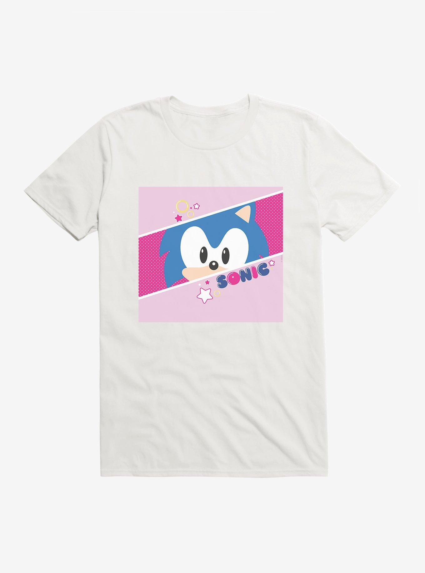 Sonic The Hedgehog Pop Sonic Eyes Peek T-Shirt