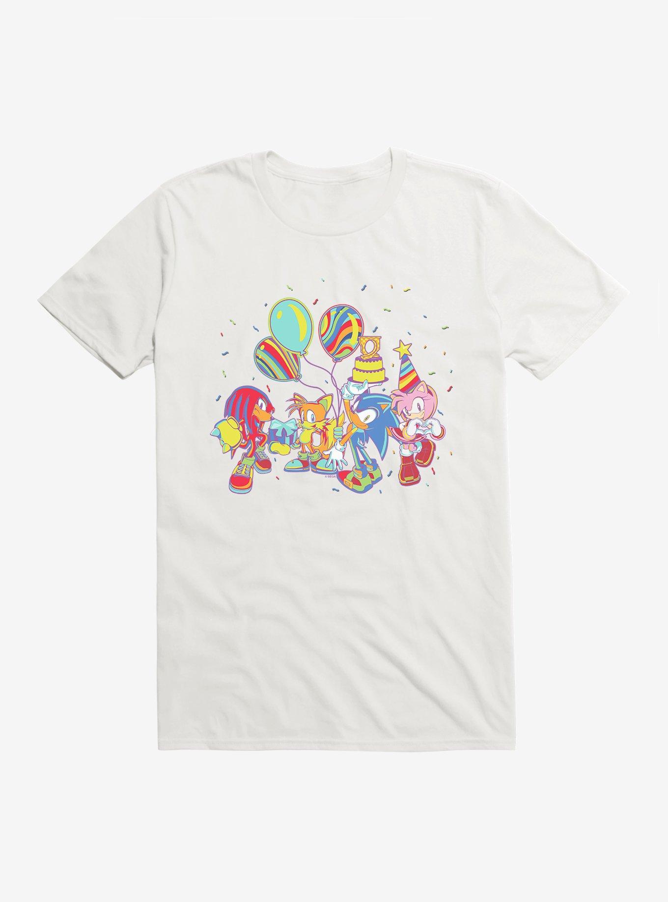Sonic The Hedgehog Summer Squad T-Shirt, WHITE, hi-res