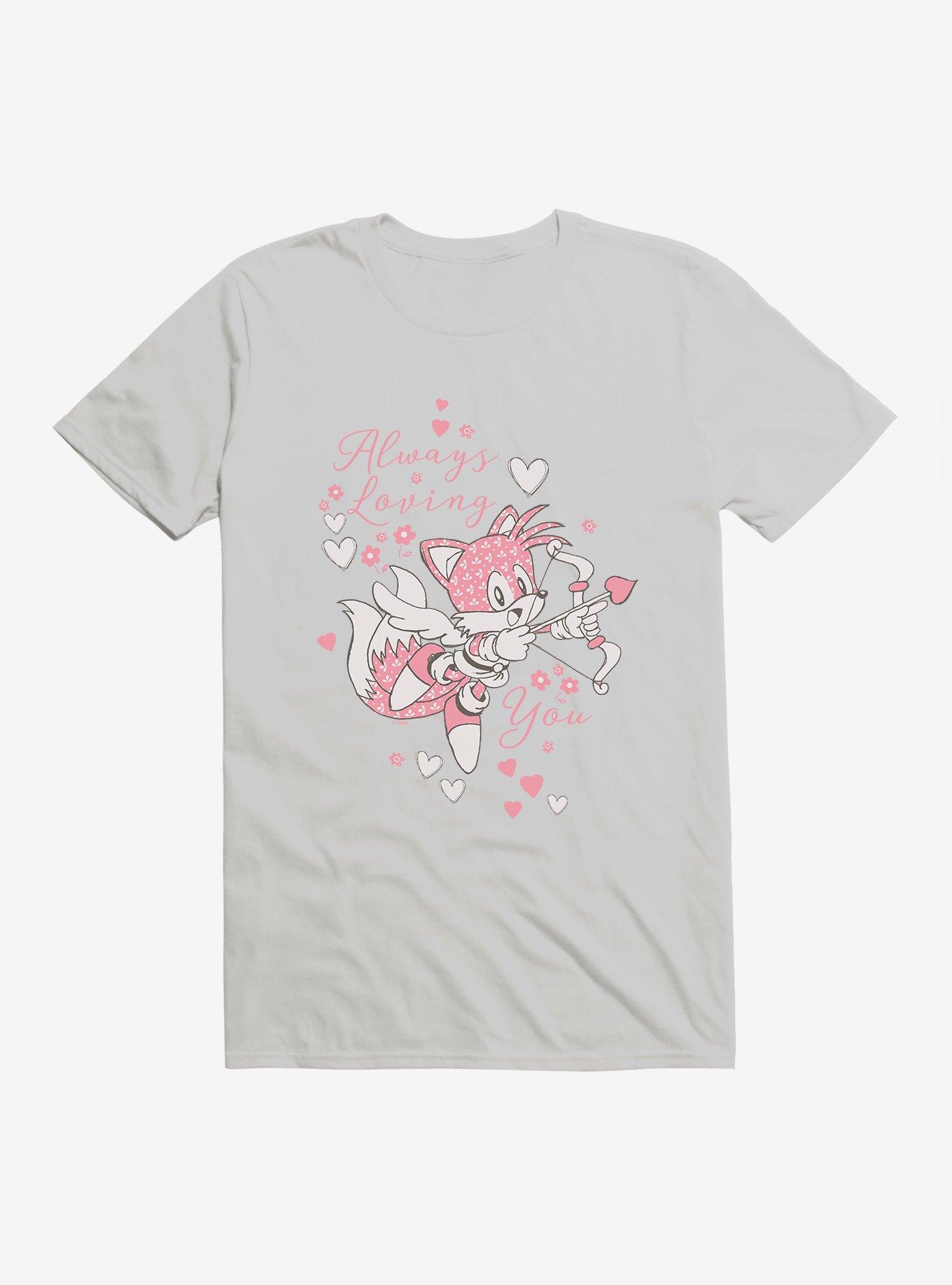 Sonic The Hedgehog Tails Always Loving You T-Shirt, ICE GREY, hi-res