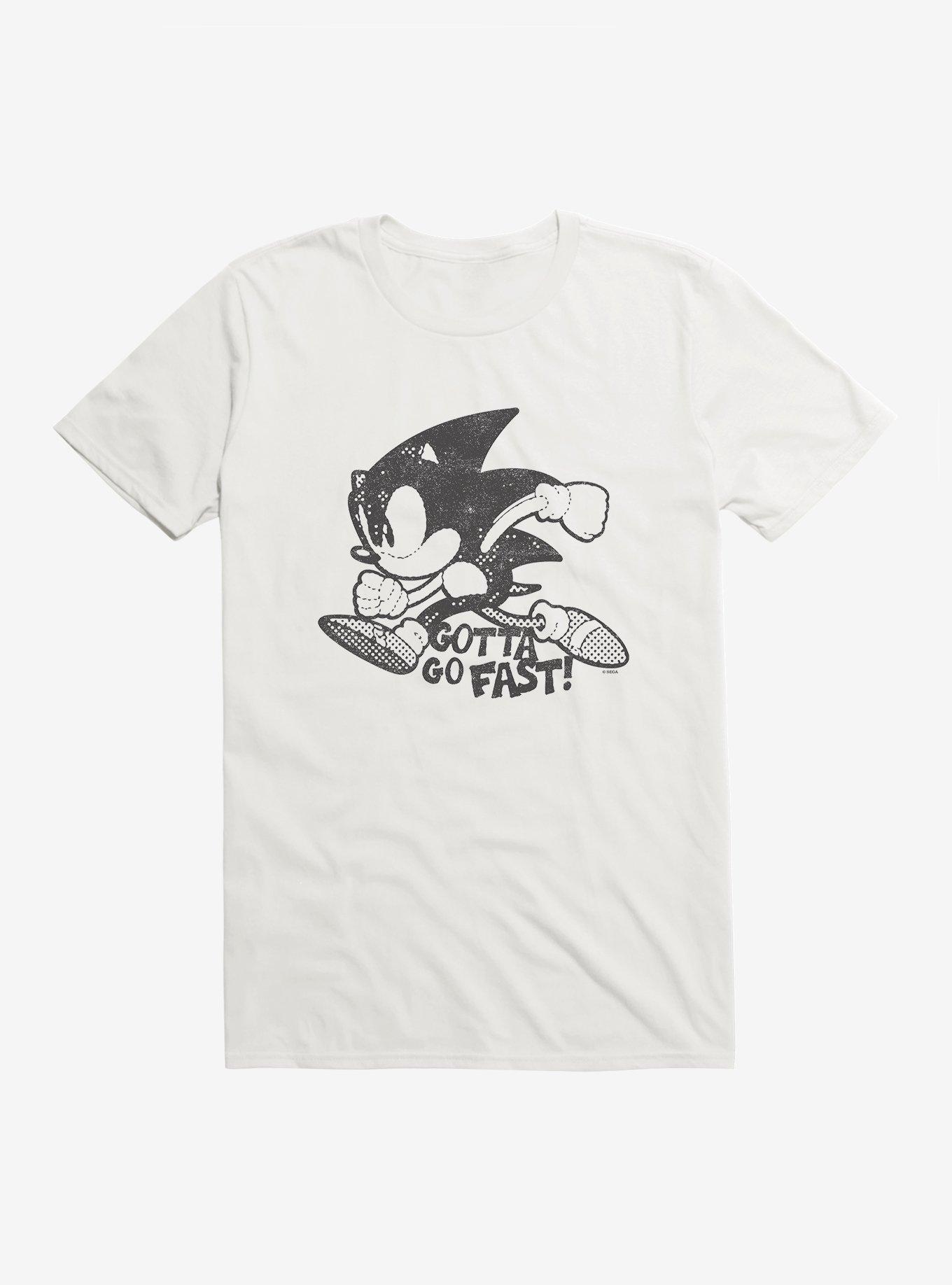 Sonic The Hedgehog Sonic Cutout Silhouette T-Shirt, WHITE, hi-res