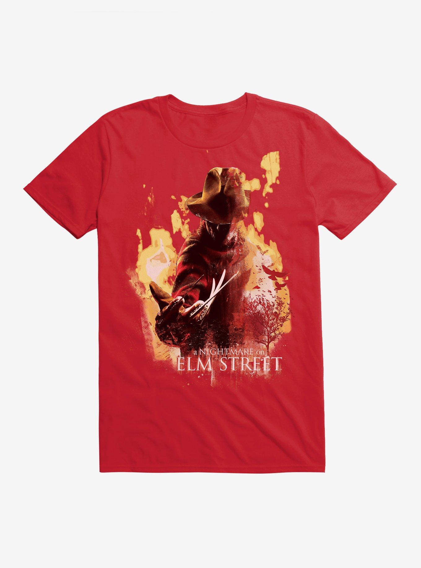 A Nightmare On Elm Street Freddy Flames T-Shirt, , hi-res