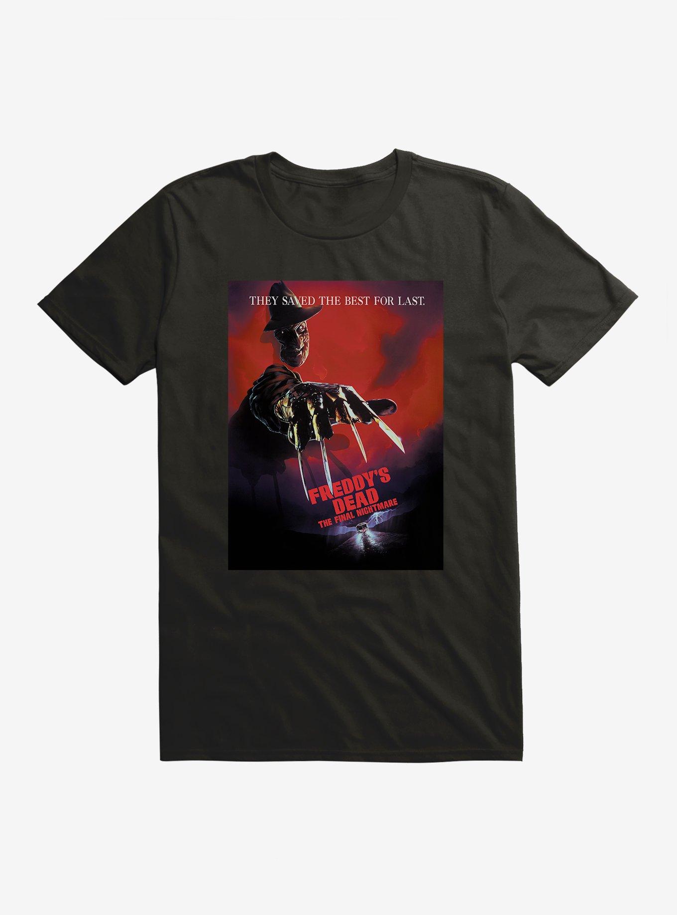 A Nightmare On Elm Street Freddy's Dead Poster T-Shirt, , hi-res