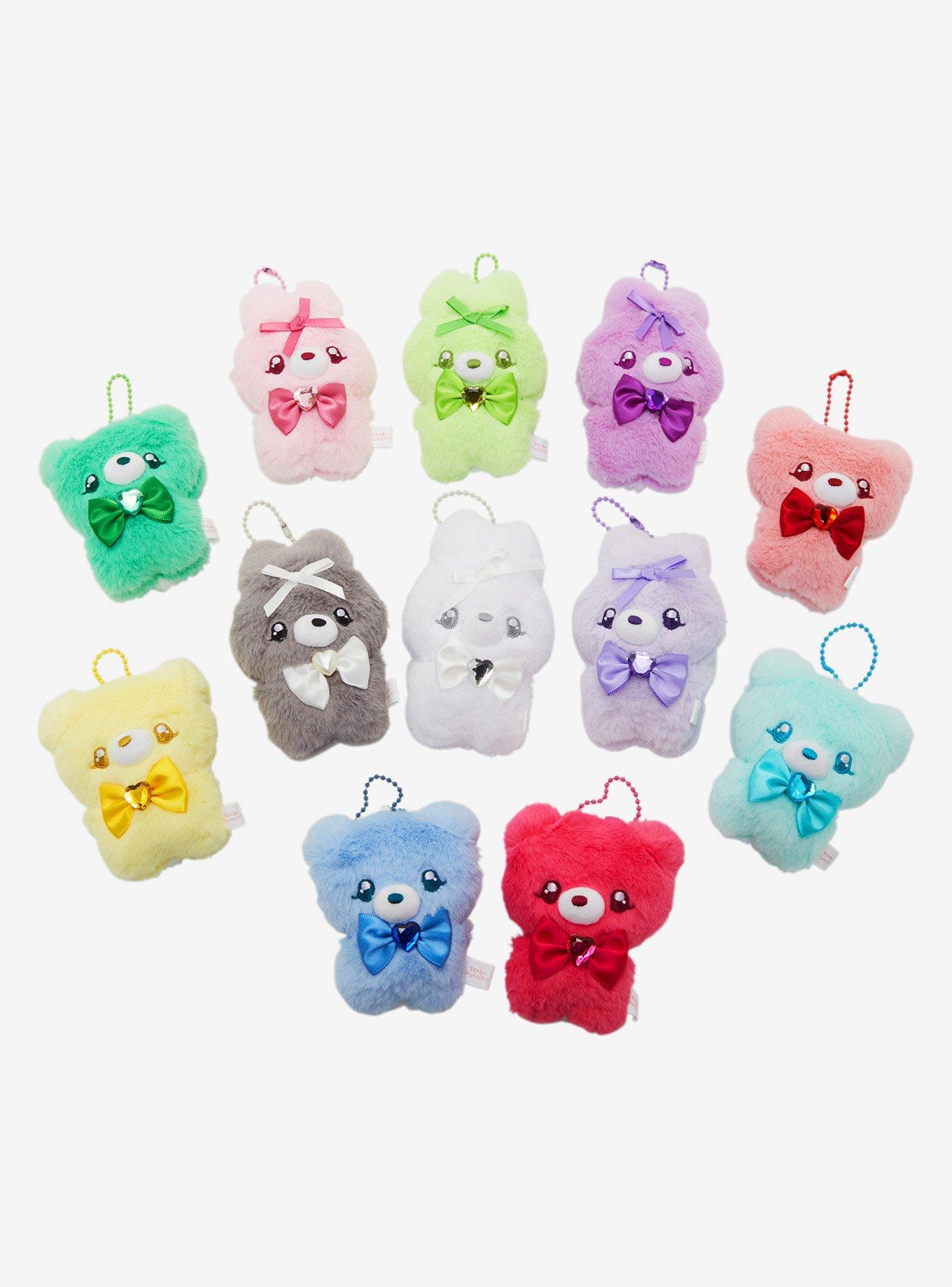 fluffyteddy & L'ours câlin【はちみつset】 Teddy Bear & Rabbit Blind Assorted Plush Keychain | BoxLunch