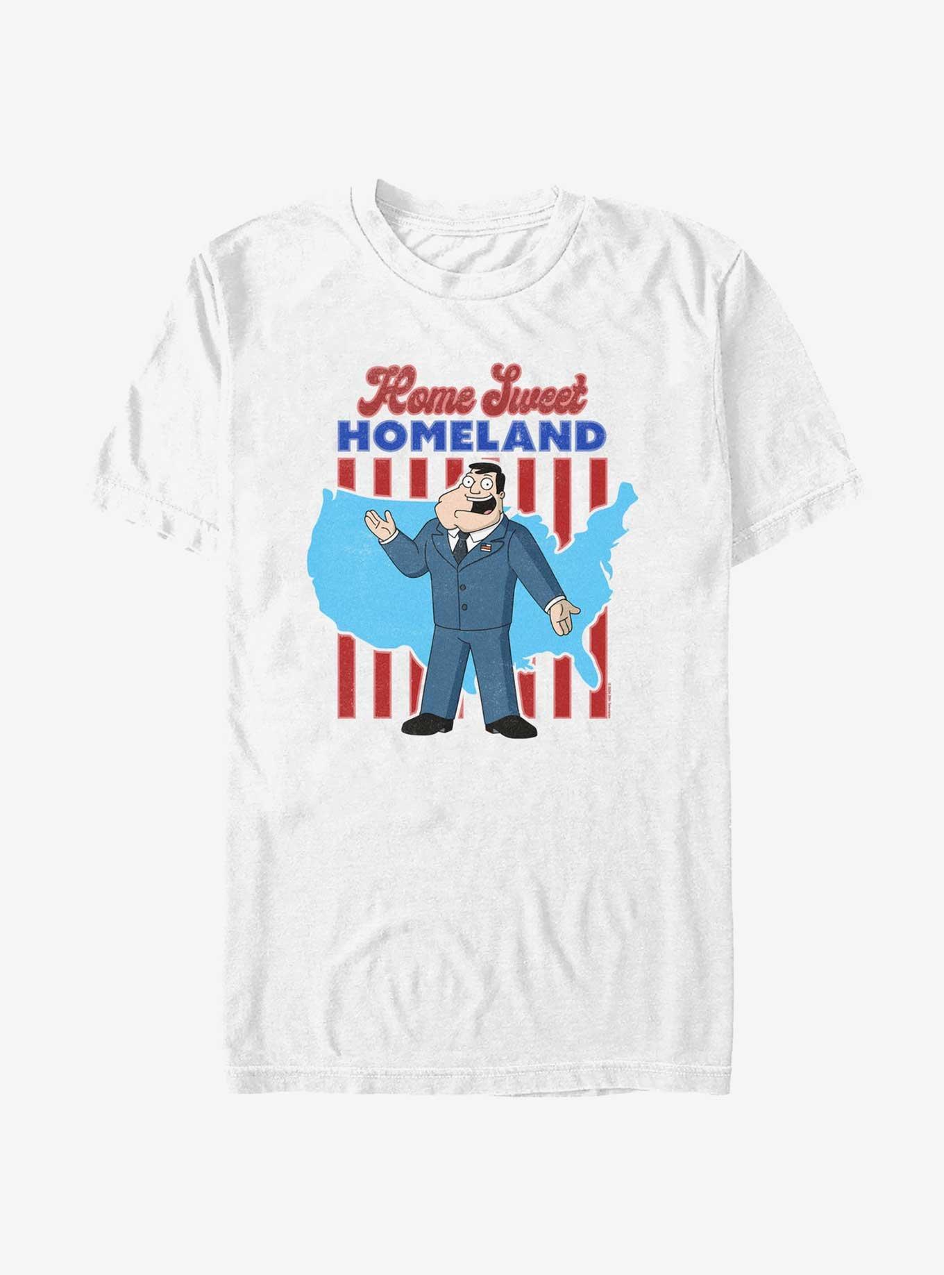 American Dad Home Sweet Homeland T-Shirt, WHITE, hi-res