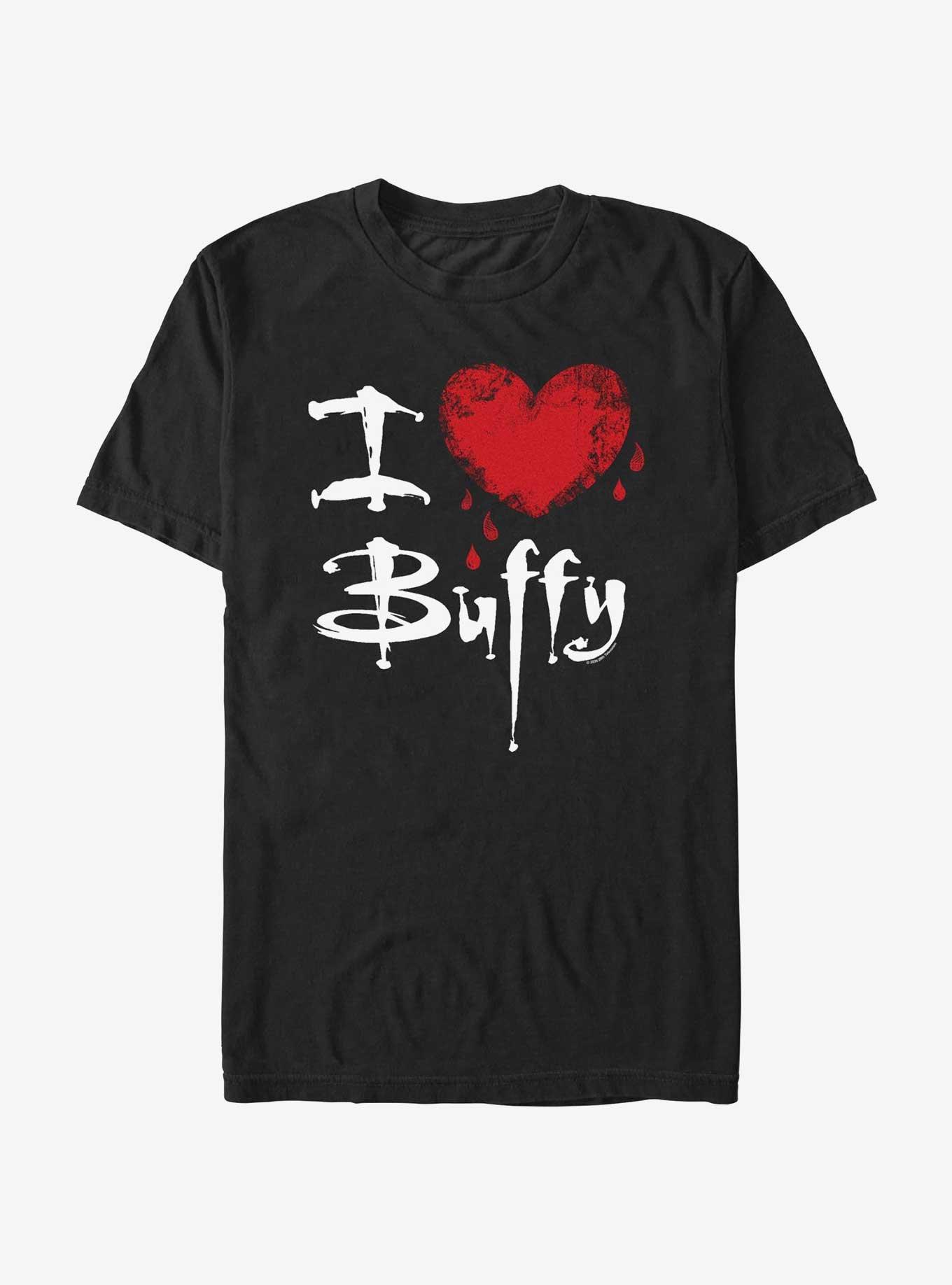 Buffy The Vampire Slayer Love Buffy T-Shirt, BLACK, hi-res