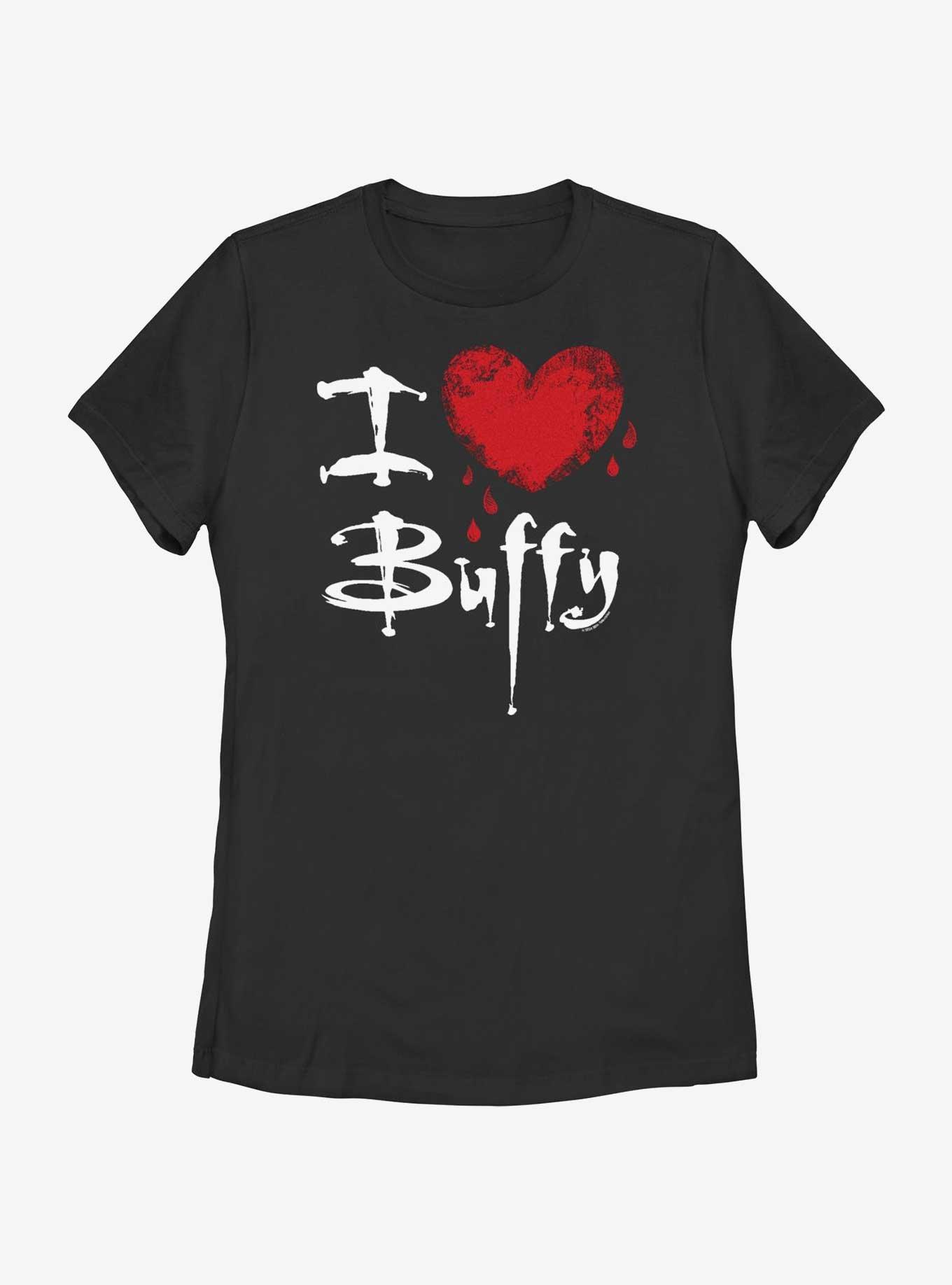 Buffy The Vampire Slayer Love Buffy Womens T-Shirt, BLACK, hi-res