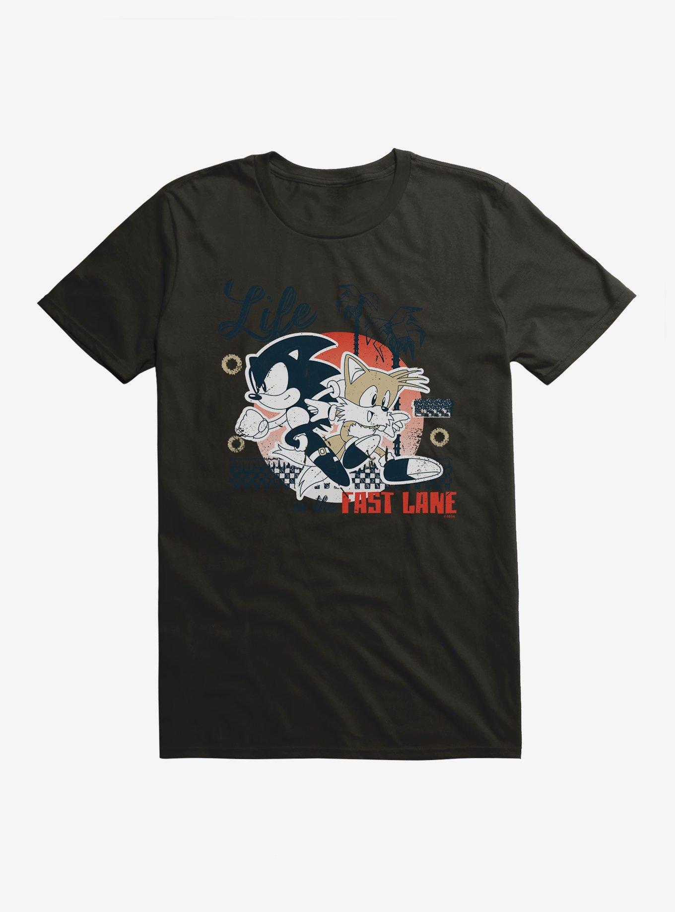 Sonic The Hedgehog Bohemian Sonic Tails Fast Lane T-Shirt, , hi-res