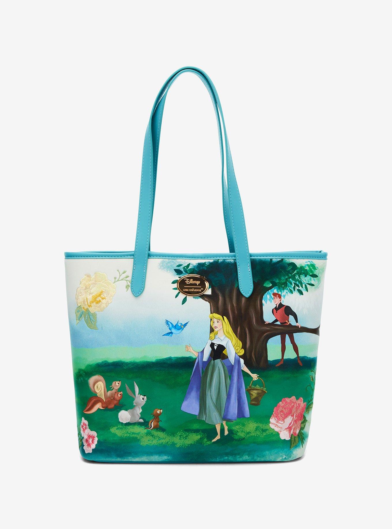 Our Universe Disney Sleeping Beauty Aurora Woods Handbag with Maleficent Wristlet Her Universe
