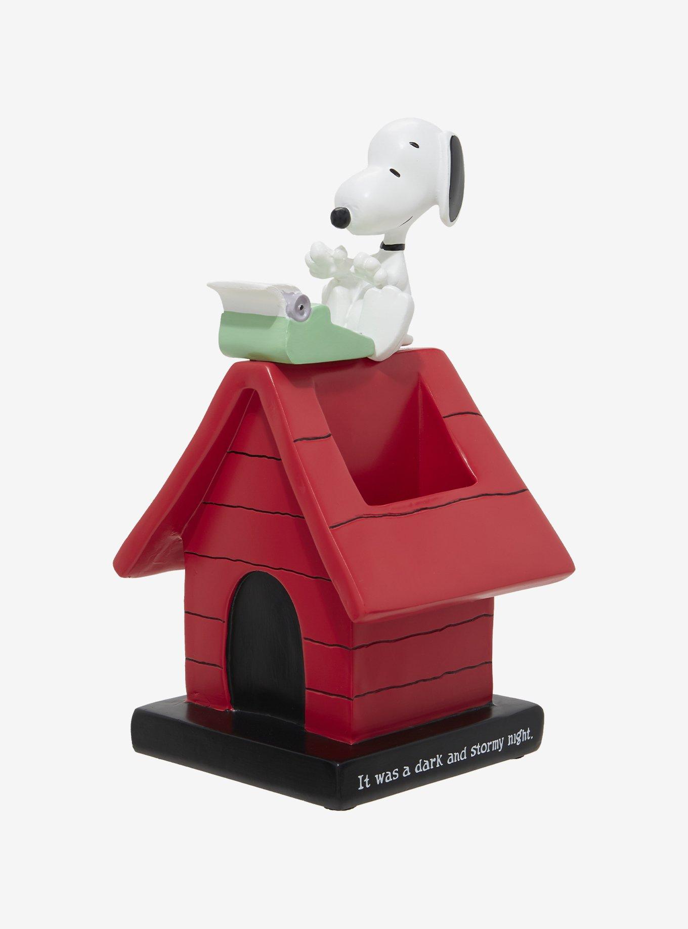 Peanuts Snoopy Doghouse Typewriter Figural Pen Holder, , hi-res