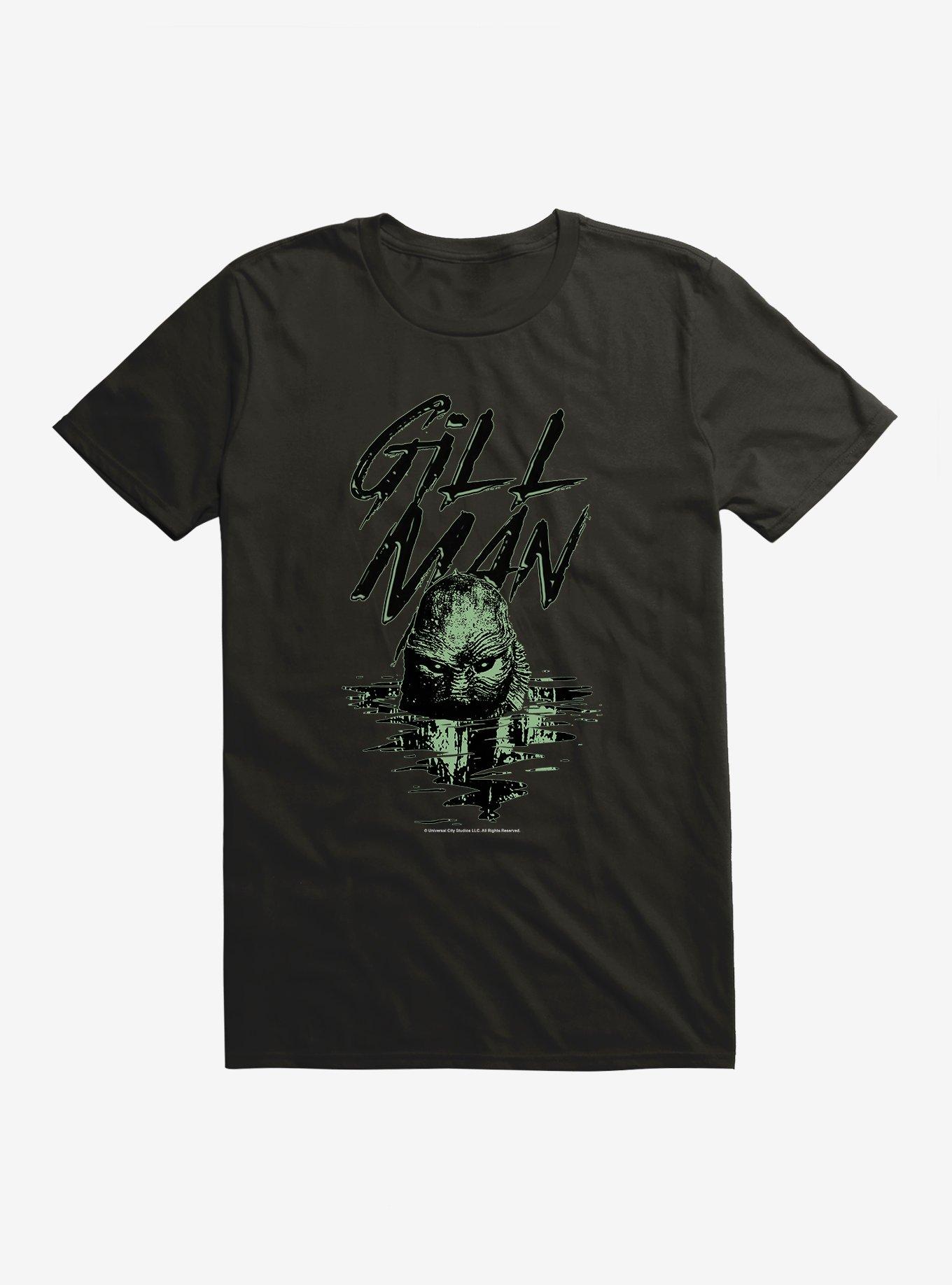 The Creature From The Black Lagoon Gill Man T-Shirt, BLACK, hi-res