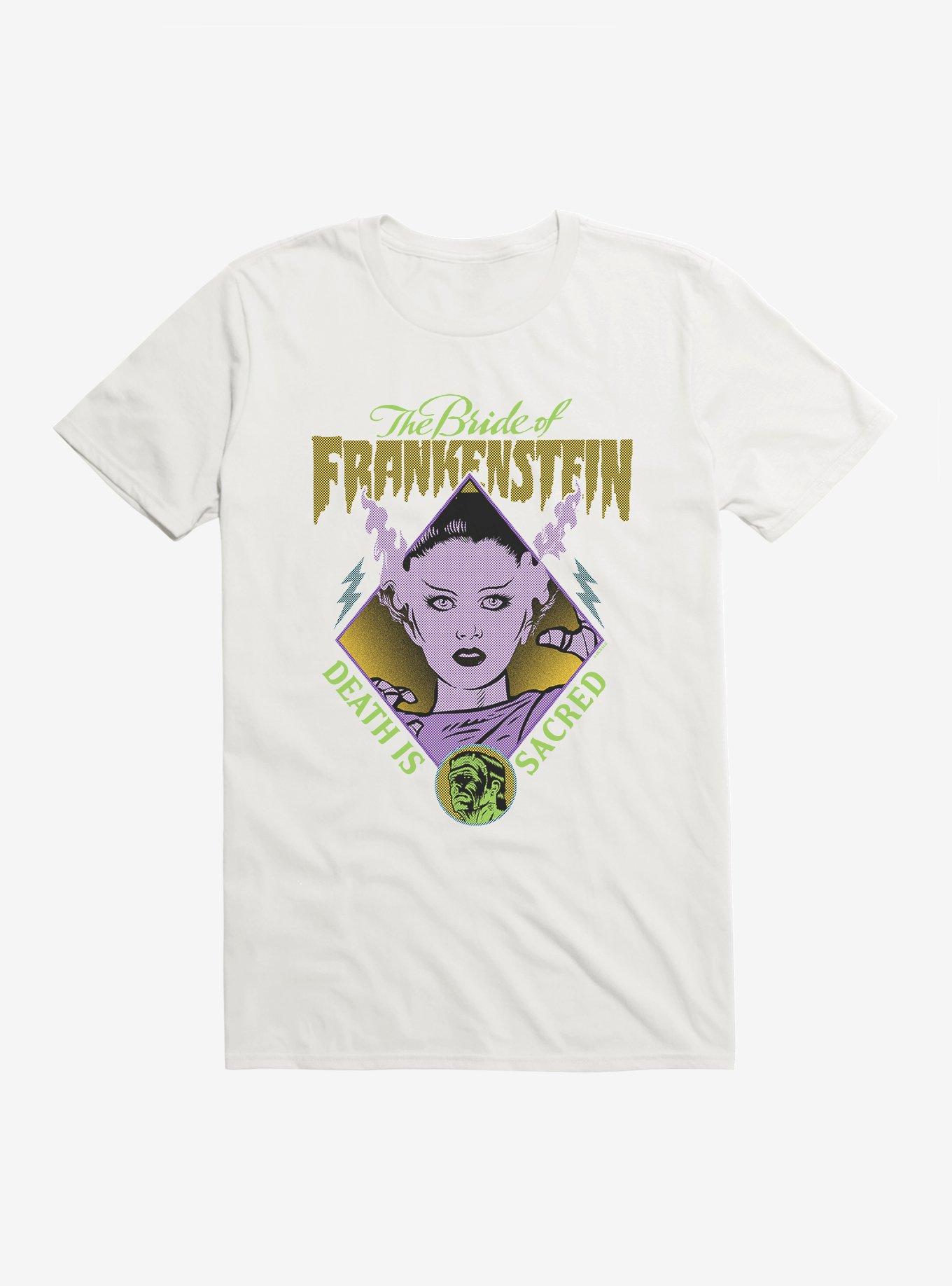 Universal Monsters Bride Of Frankenstein Death Is Sacred T-Shirt, , hi-res