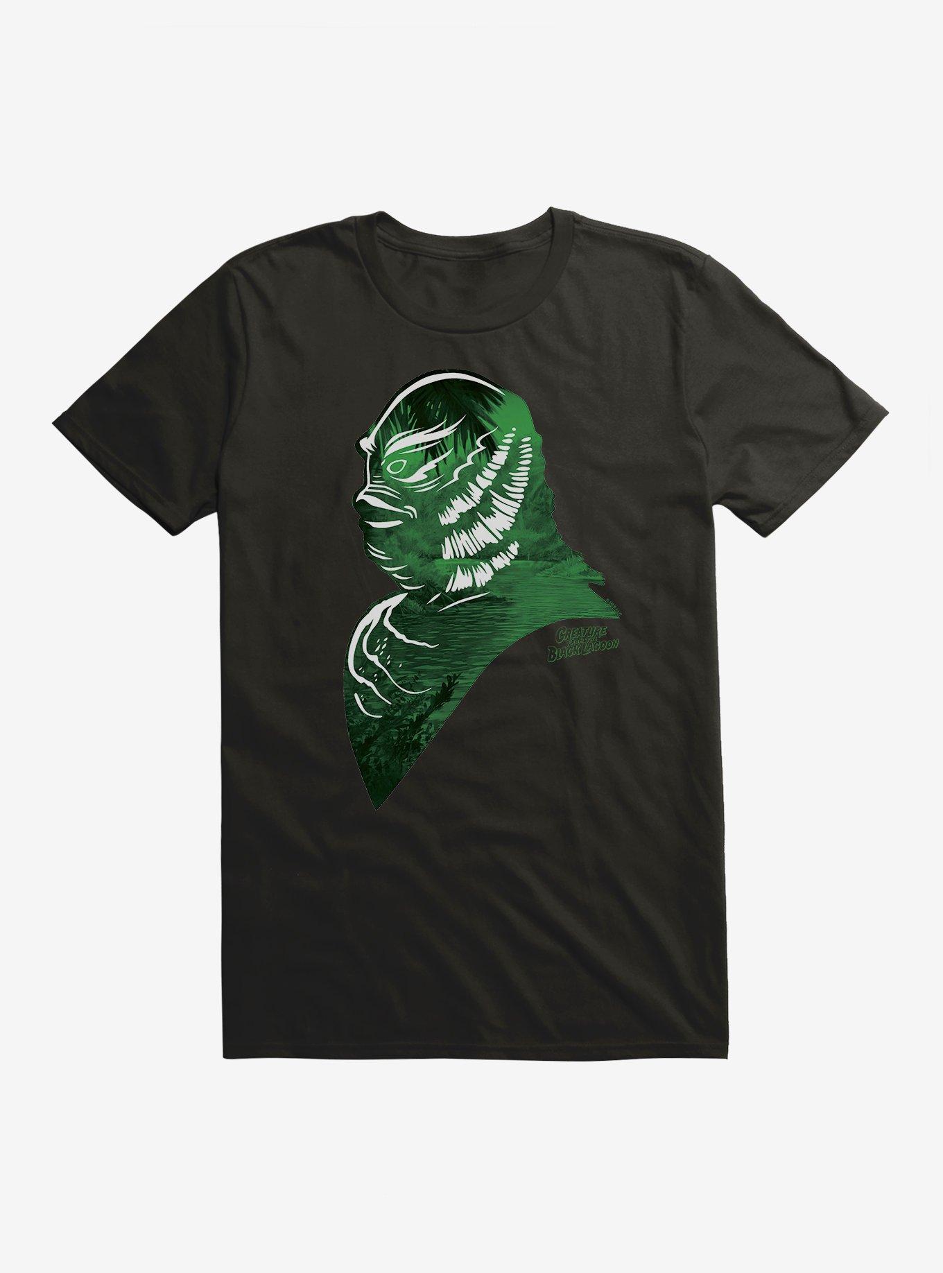 Universal Monsters Creature From The Black Lagoon Amazon Profile T-Shirt, BLACK, hi-res