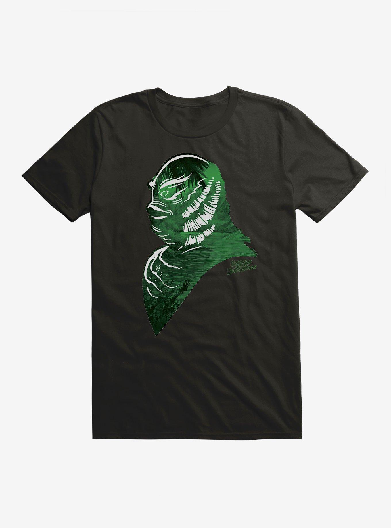 Universal Monsters Creature From The Black Lagoon Amazon Profile T-Shirt, BLACK, hi-res