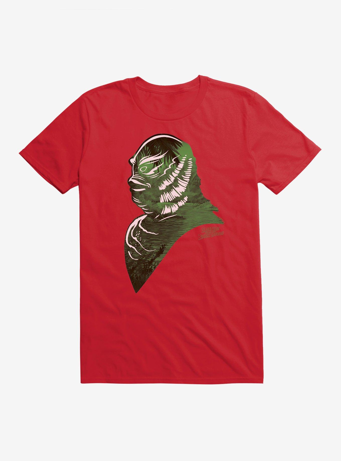 Universal Monsters Creature From The Black Lagoon Amazon Profile T-Shirt, RED, hi-res