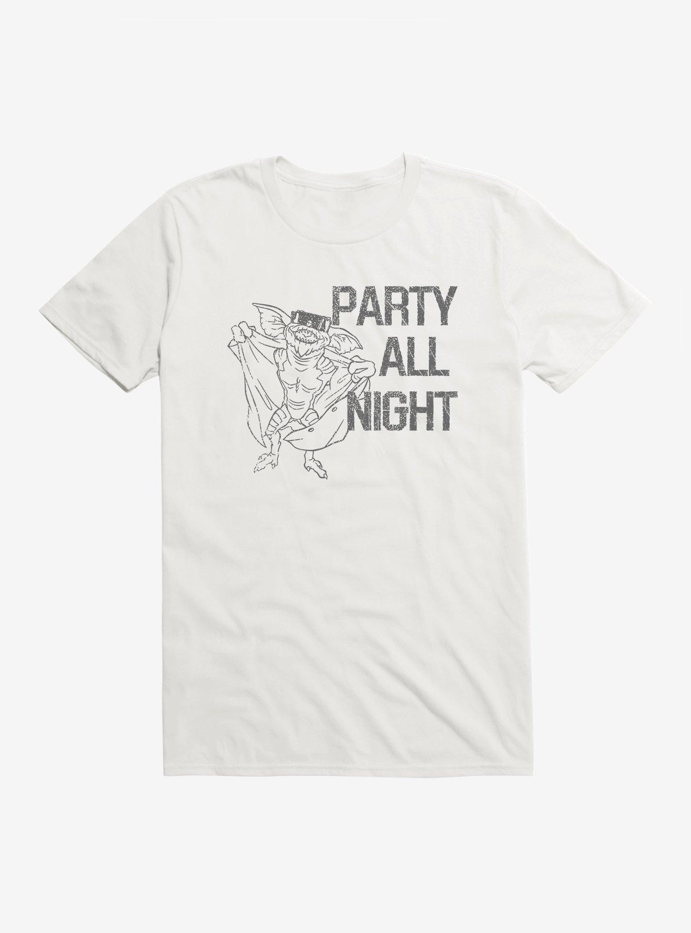 Gremlins Party All Night T-Shirt, WHITE, hi-res