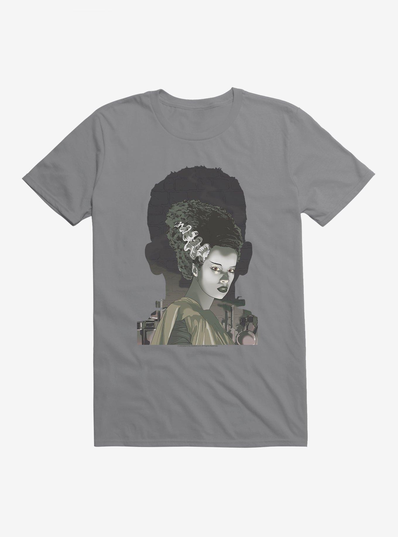 Universal Monsters Bride Of Frankenstein Shadows T-Shirt, STORM GREY, hi-res