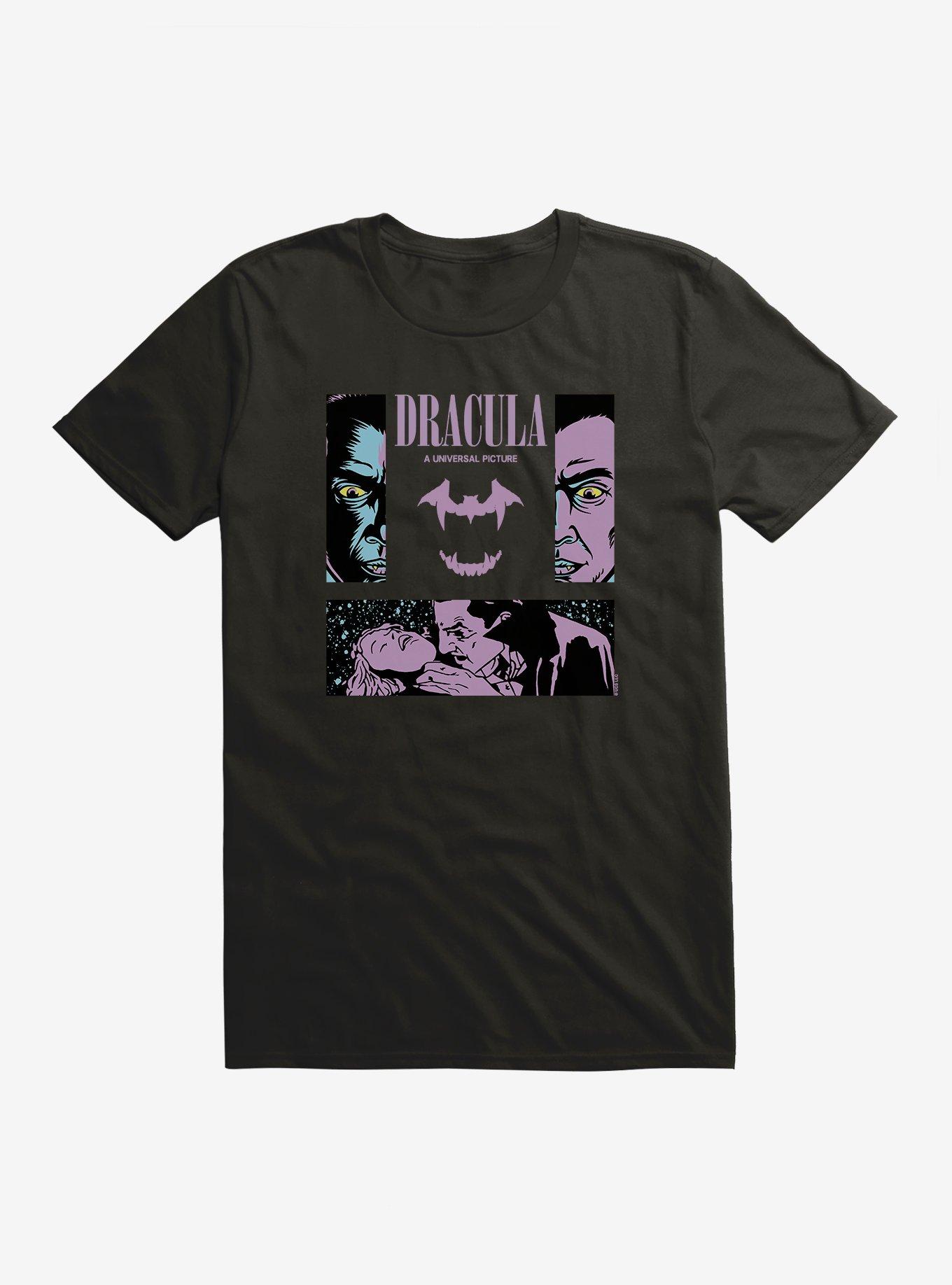 Dracula Pop Art T-Shirt, BLACK, hi-res