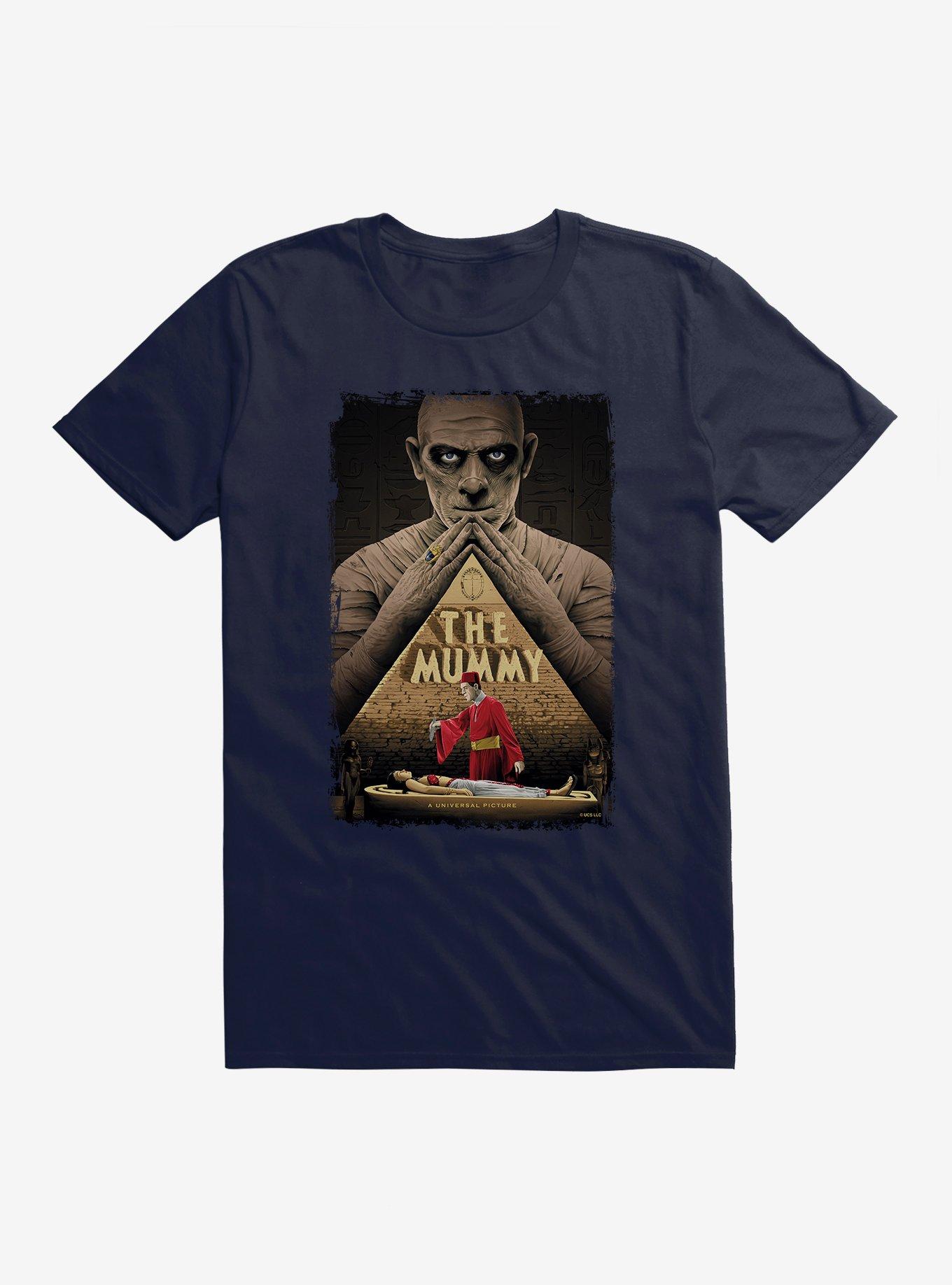 The Mummy Poster T-Shirt, NAVY, hi-res
