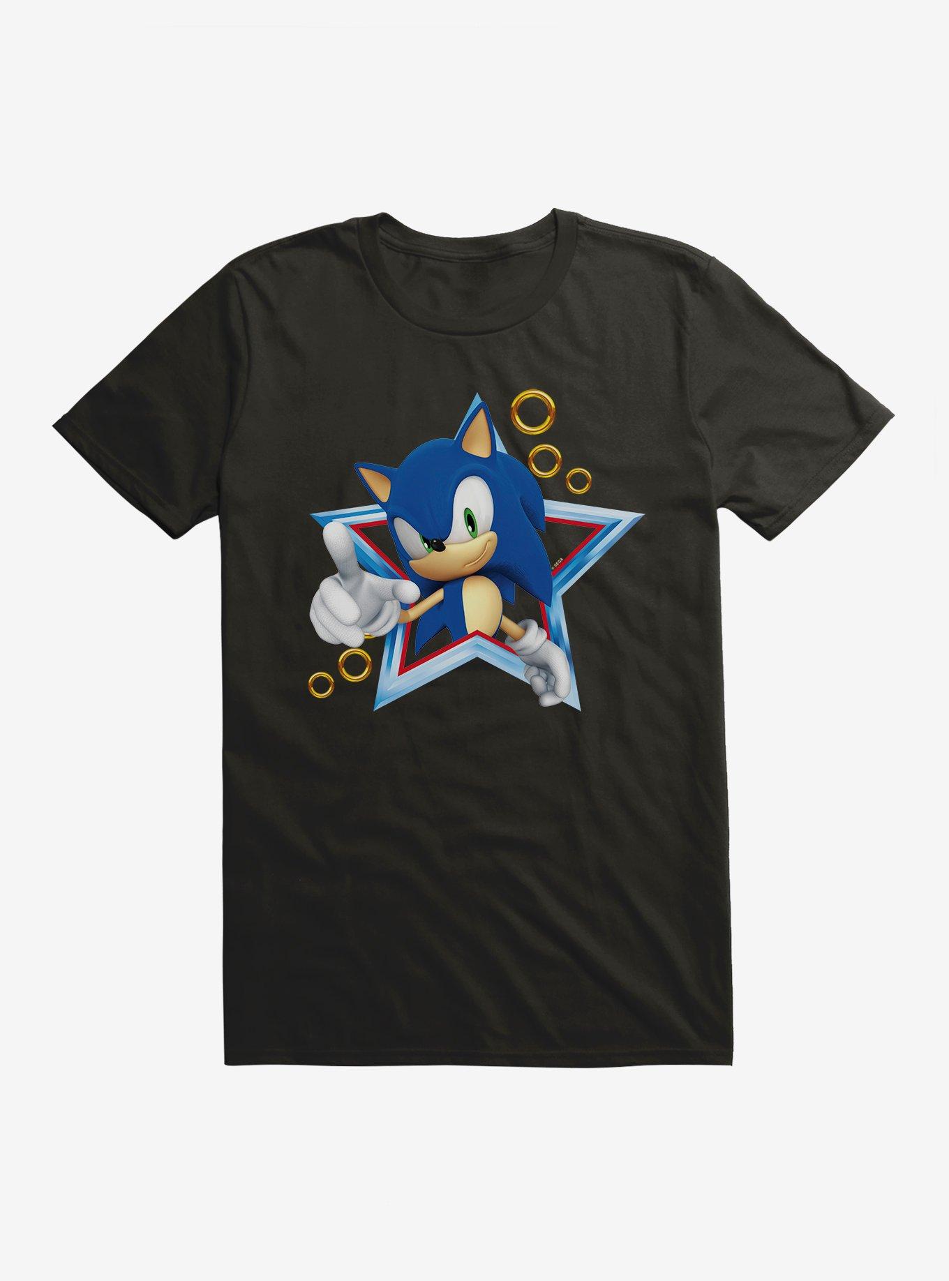 Sonic The Hedgehog 3-D Sonic Star T-Shirt