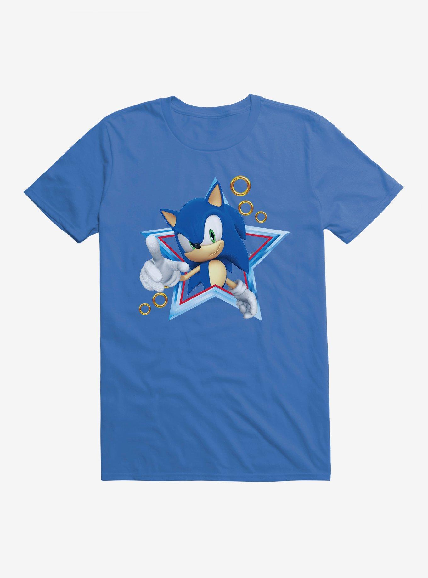 Sonic The Hedgehog 3-D Sonic Star T-Shirt