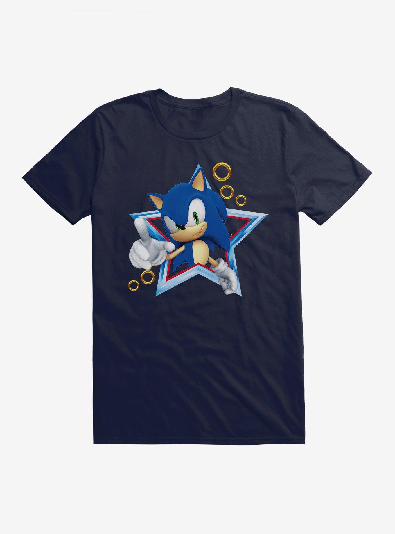Sonic The Hedgehog 3-D Sonic Star T-Shirt