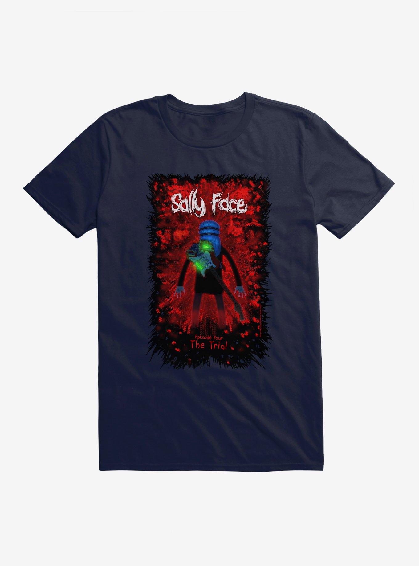 Sally Face Episode Four: The Trial T-Shirt, NAVY, hi-res