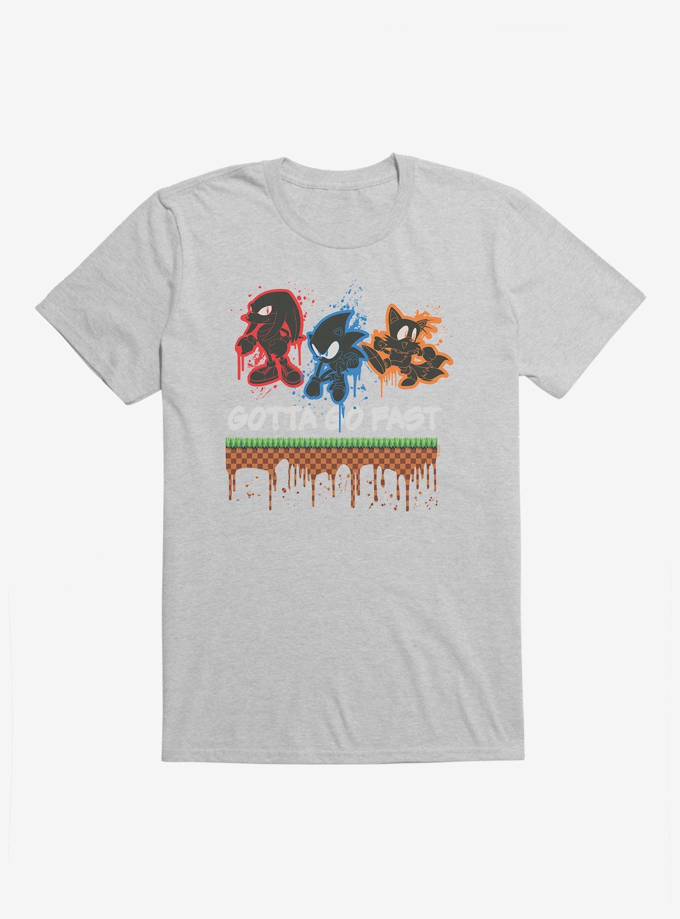 Sonic The Hedgehog Tails, Knuckles, And Sonic Gotta Go Fast! T-Shirt