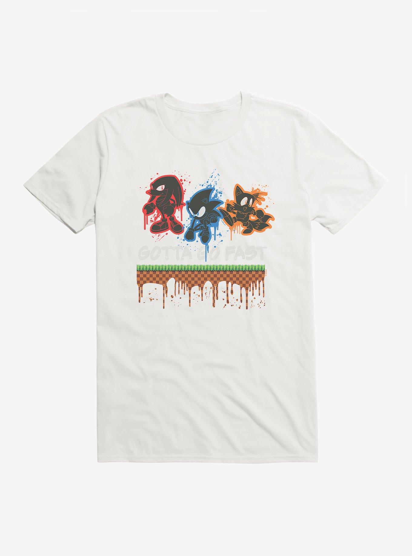 Sonic The Hedgehog Tails, Knuckles, And Sonic Gotta Go Fast! T-Shirt, , hi-res