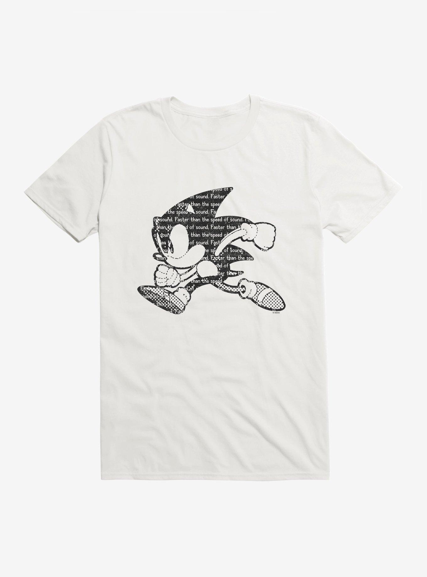 Sonic The Hedgehog Sonic Script Silhouette T-Shirt