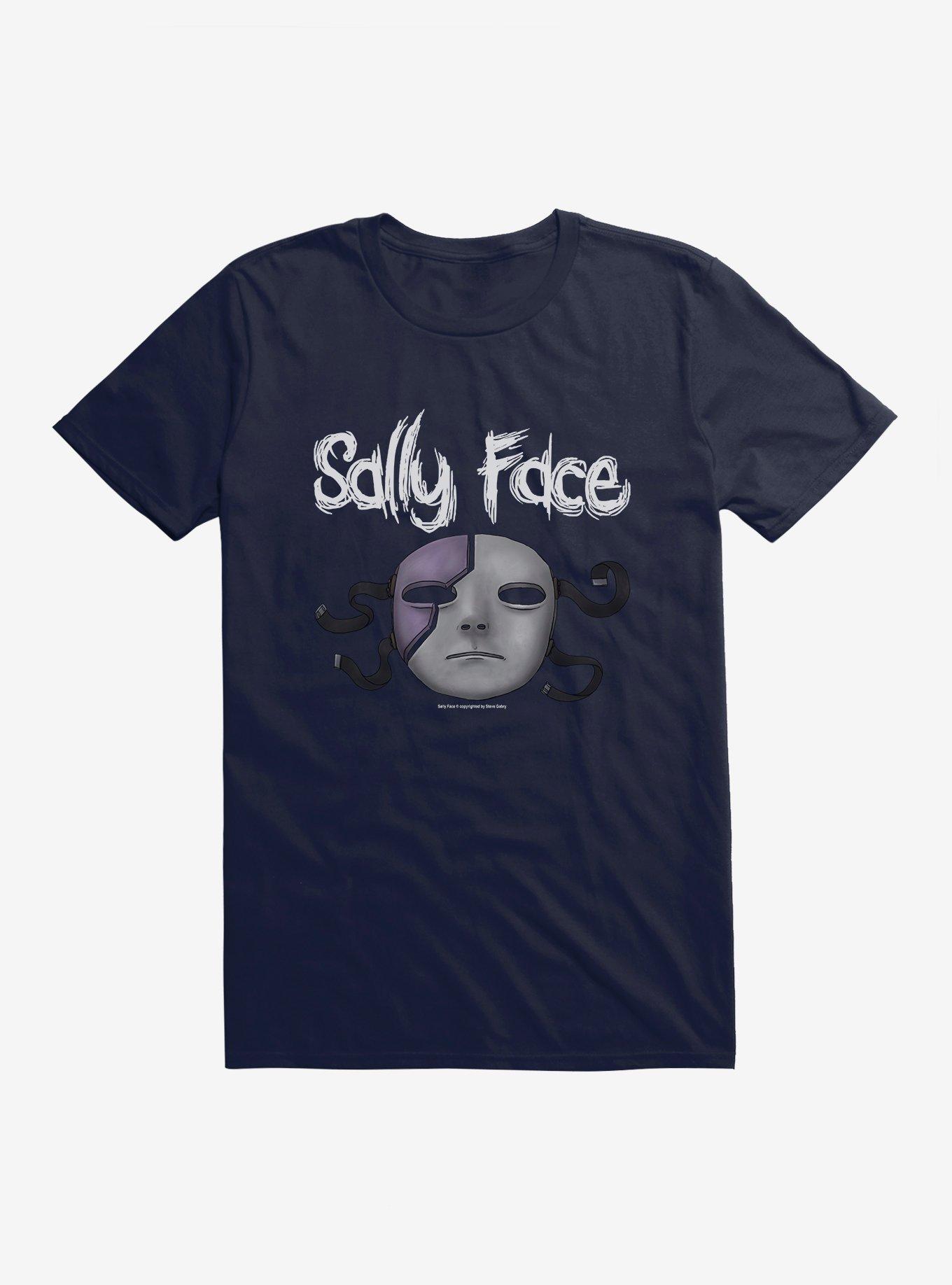 Sally Face Episode Five: The Mask T-Shirt, NAVY, hi-res