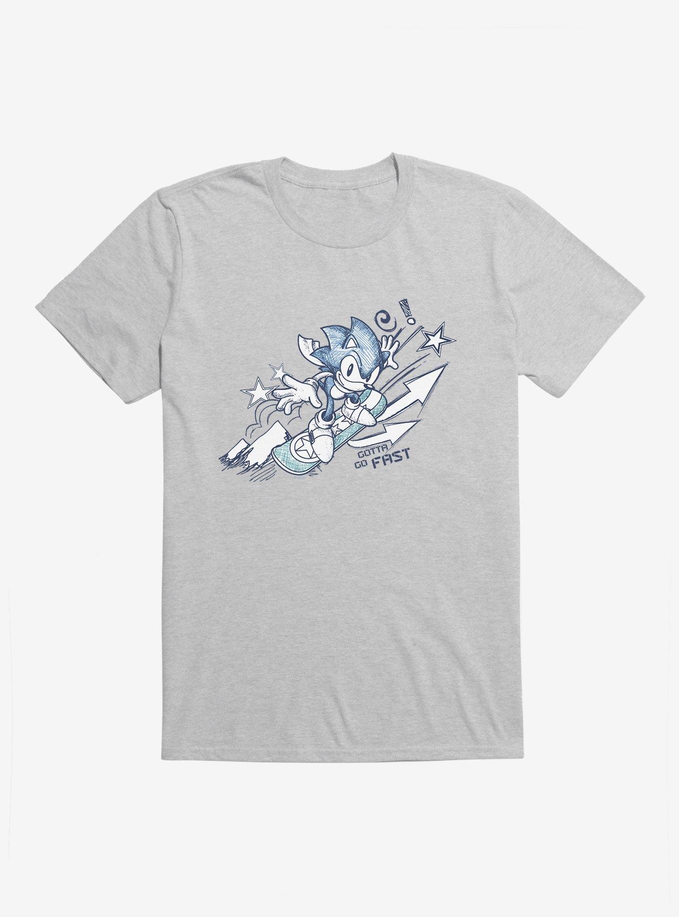 Sonic The Hedgehog Snowboarding Sonic T-Shirt