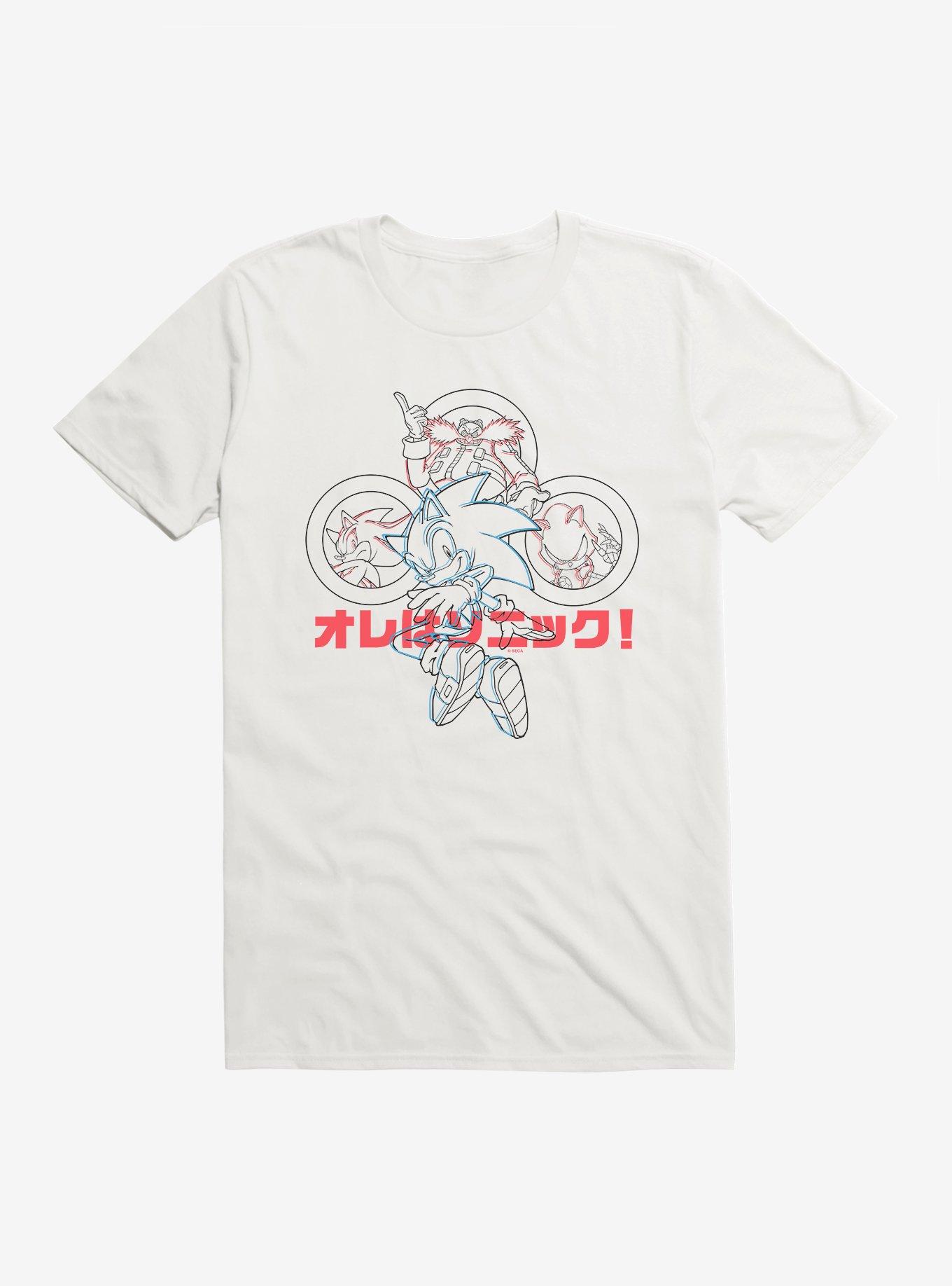Sonic The Hedgehog Sonic Versus T-Shirt, WHITE, hi-res