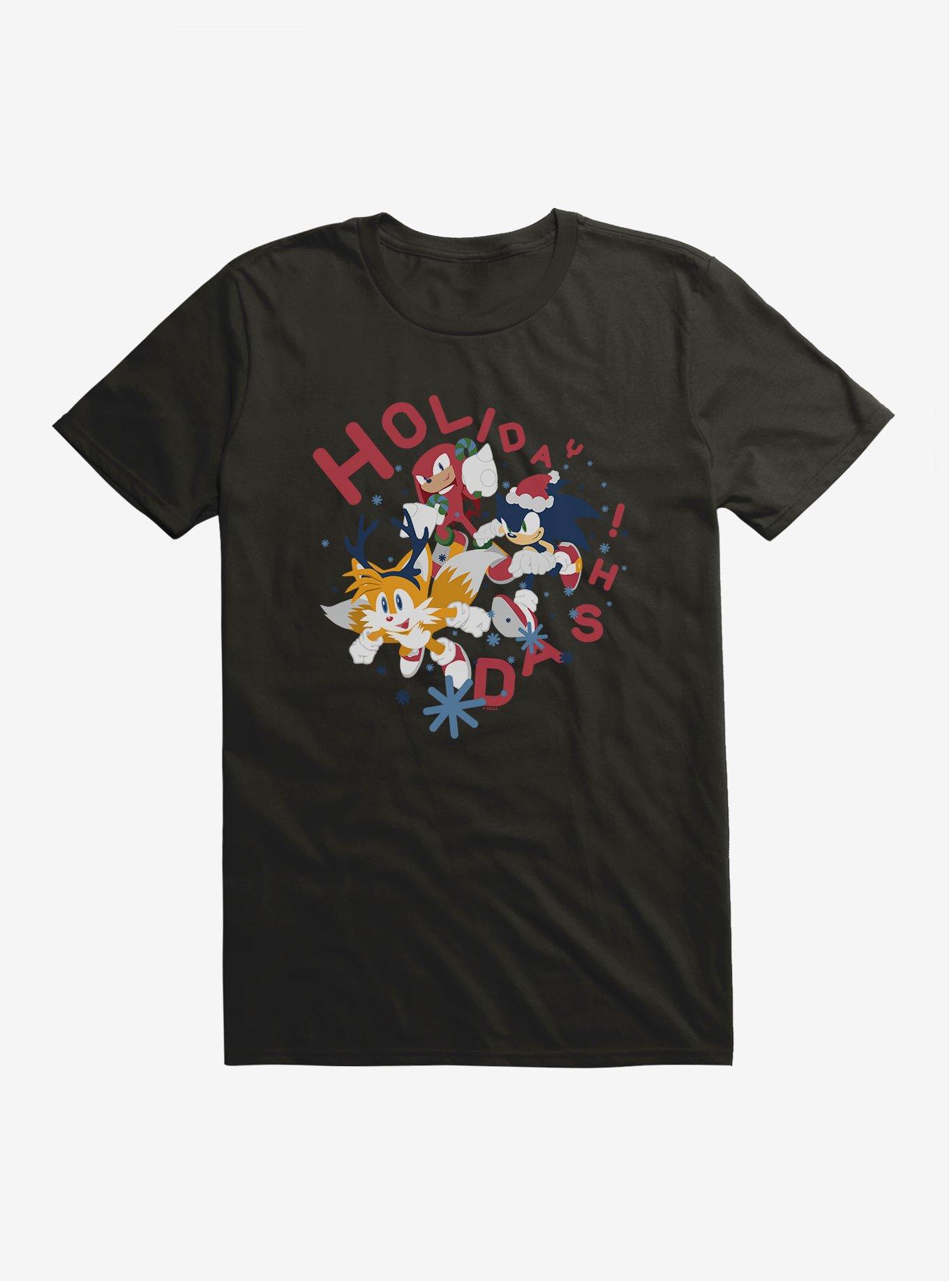 Sonic The Hedgehog Winter Dash T-Shirt, BLACK, hi-res