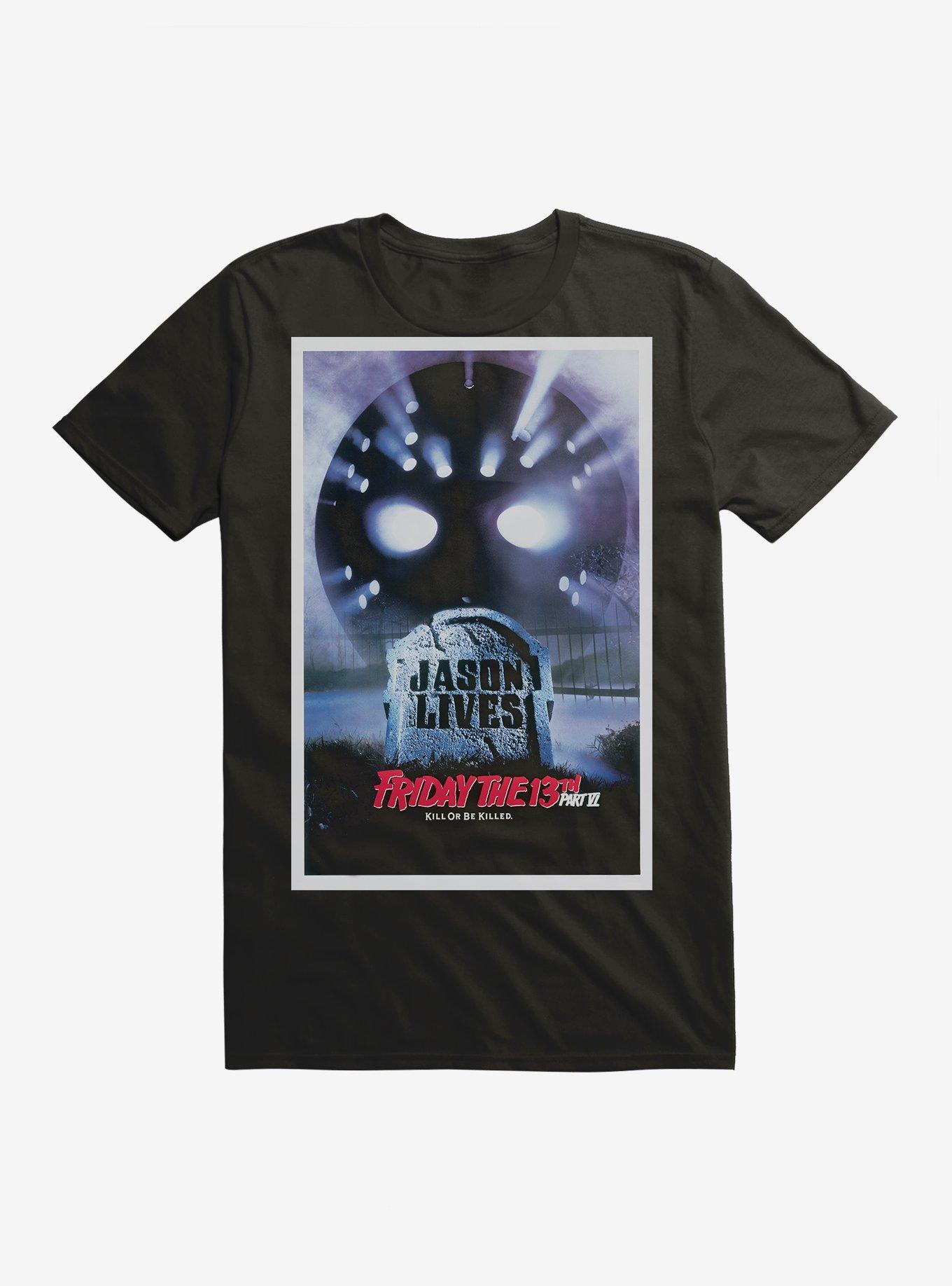 Friday The 13th Part VI: Jason Lives Poster T-Shirt, , hi-res