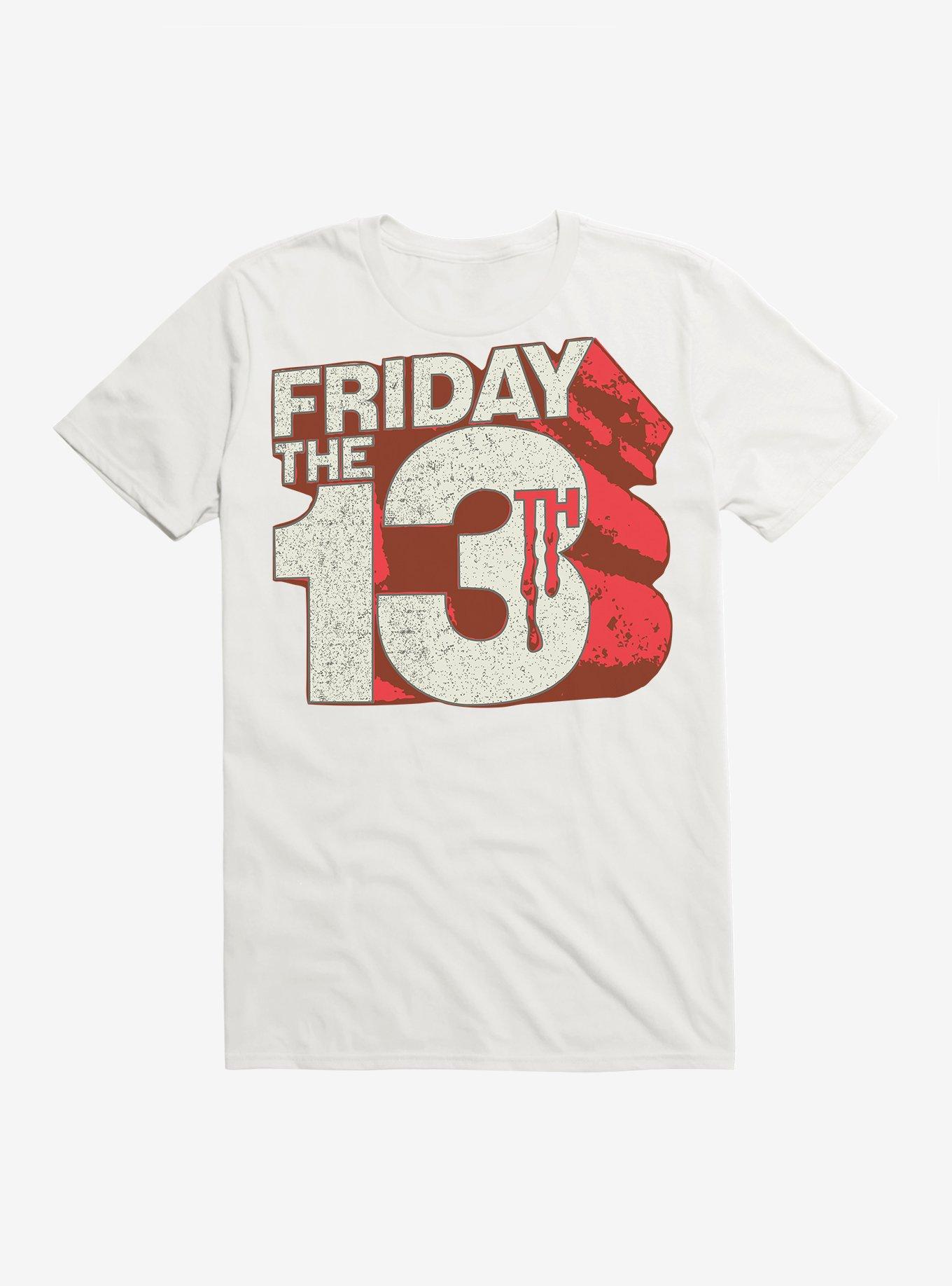 Friday The 13th Block Letters T-Shirt, , hi-res