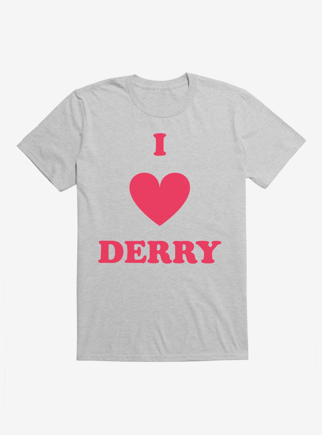 IT Chapter Two I Heart Derry Script Stack T-Shirt, , hi-res