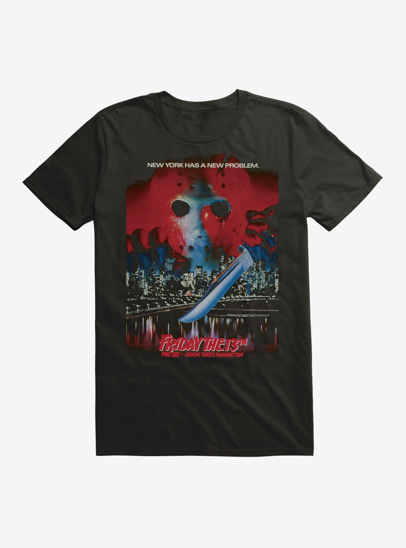 T-shirt Friday The 13th Part 8 Jason Manhattan - Hanes - Blanc - Taille Homme
